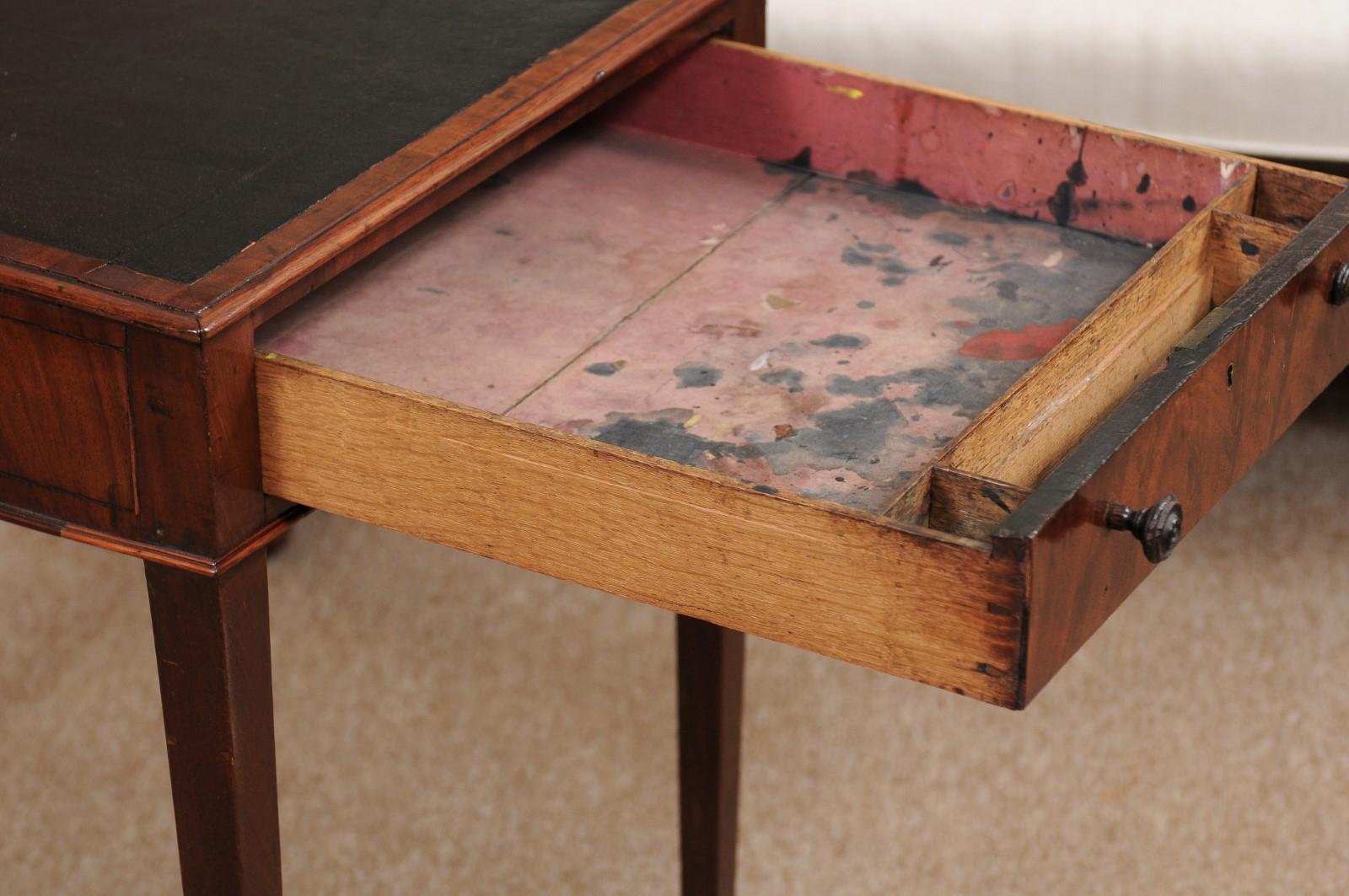 George III English Architects Mahogany Side Table, circa 1790 1