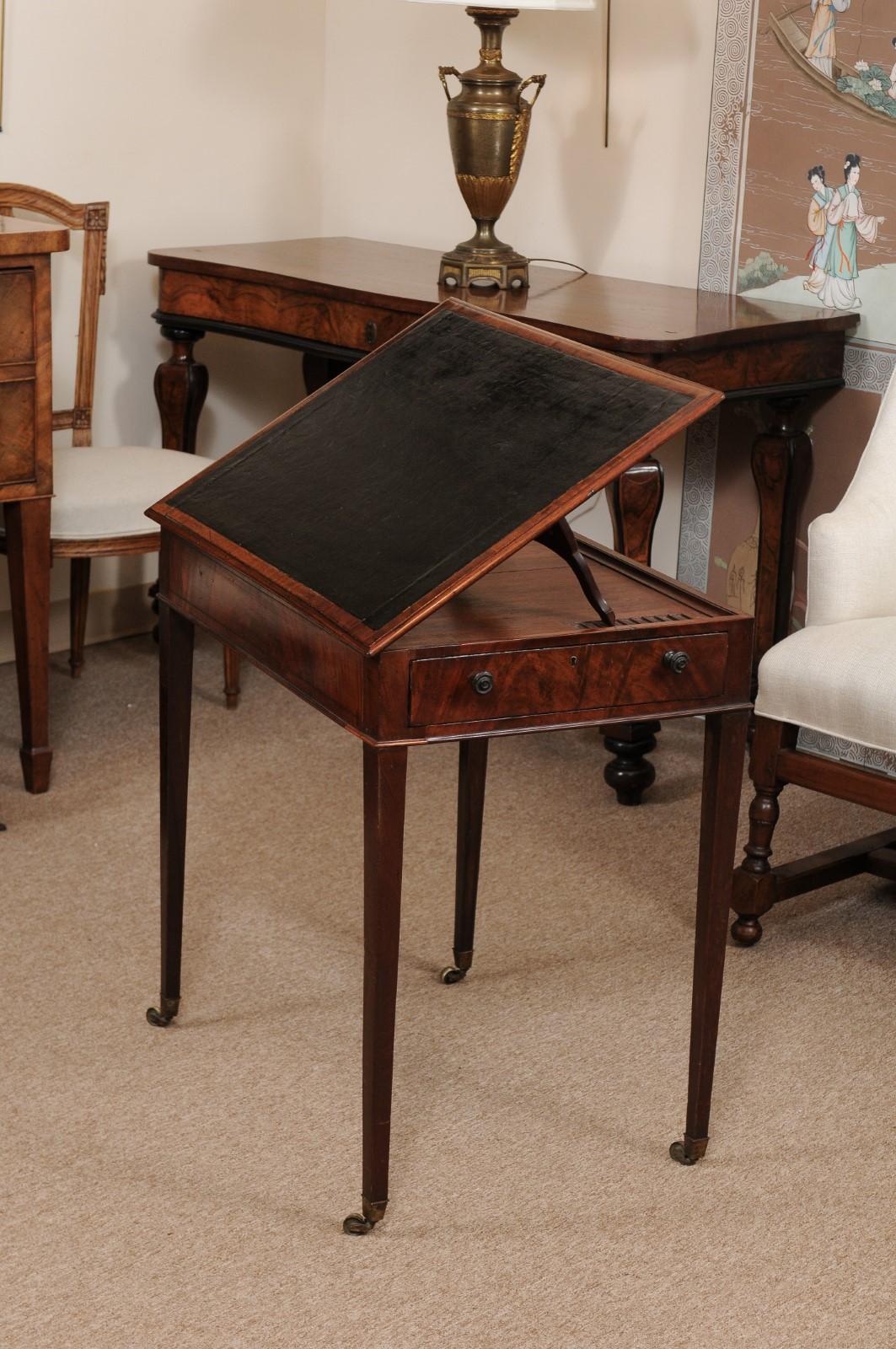 George III English Architects Mahogany Side Table, circa 1790 2