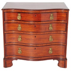 Antique George III English Bachelor's Chest of Satinwood and Mahogany