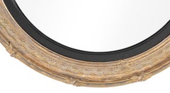 George III English Carved and Giltwood Convex Mirror