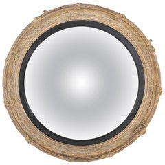 George III English Carved and Giltwood Convex Mirror