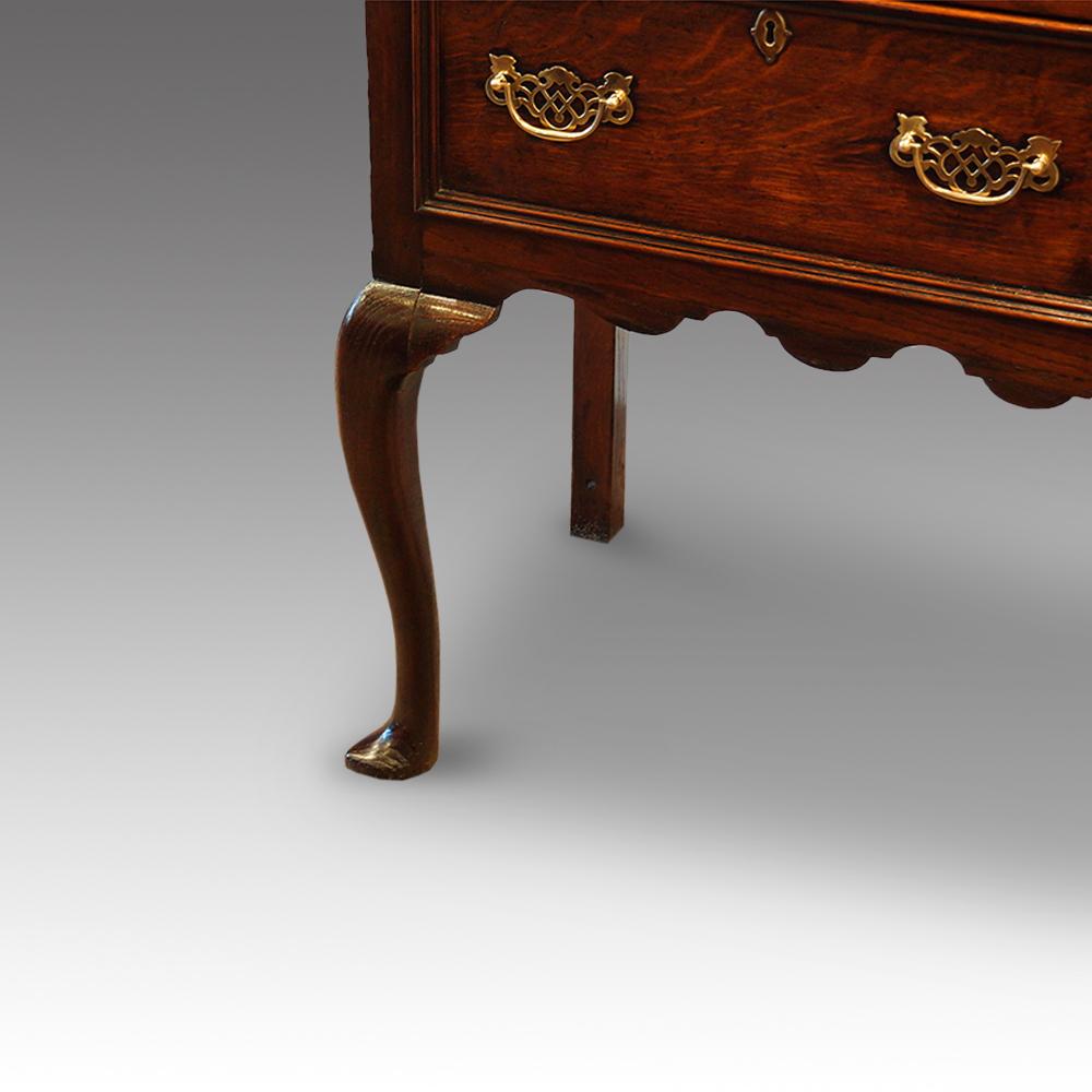George III English Country Estate Oak Farmhouse Dresser Server, circa 1820 6