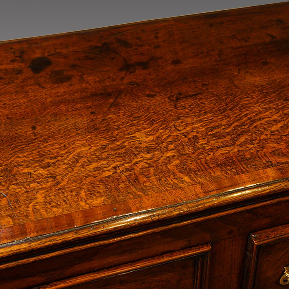 George III English Country Estate Oak Farmhouse Dresser Server, circa 1820 7