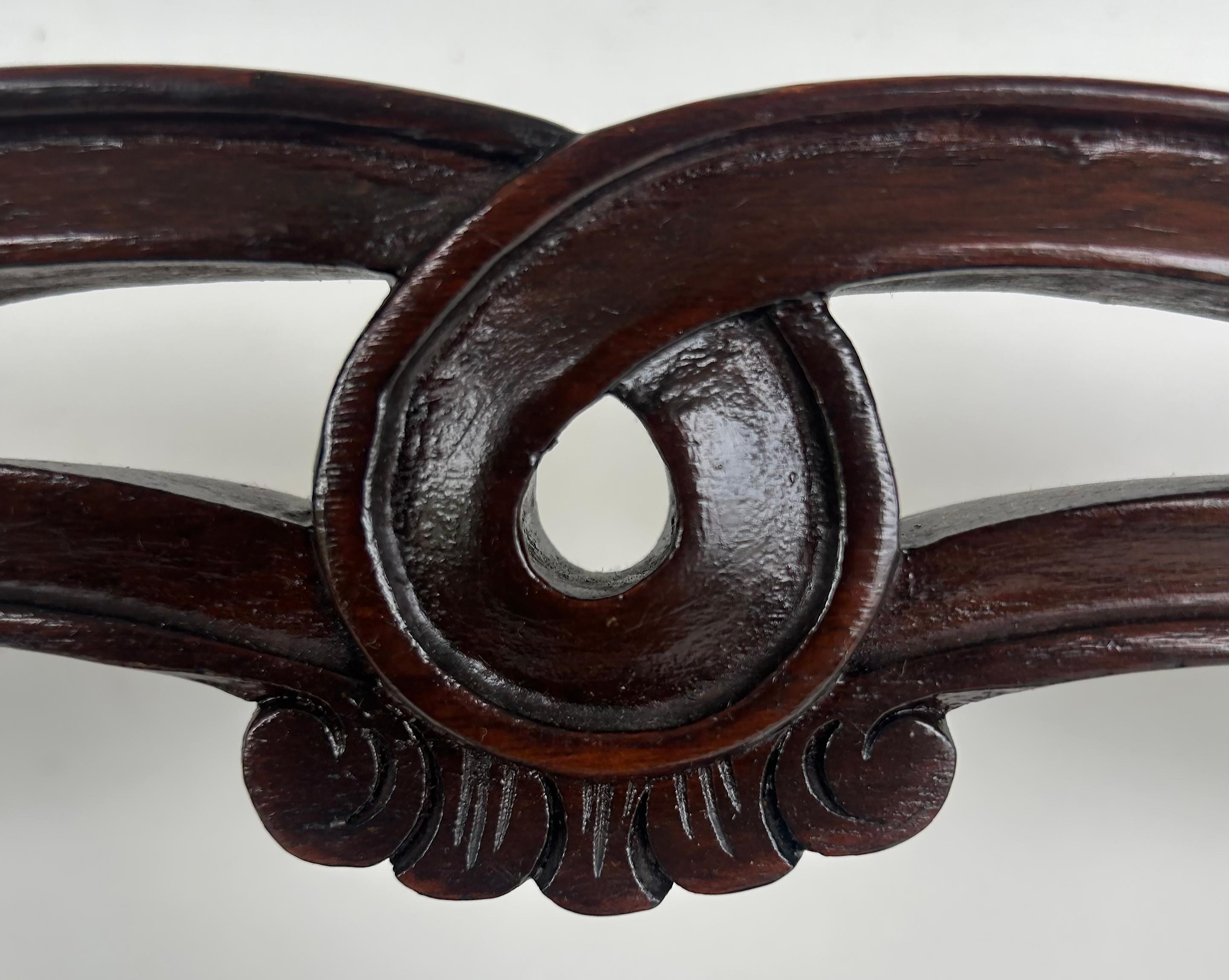 Set di 6 sedie da pranzo George III English Ladderback, rivestimento in velluto pregiato in vendita 6