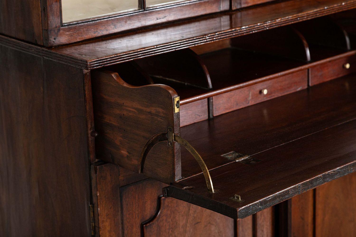 Libreria secretaire inglese in mogano smaltato di Giorgio III in vendita 6