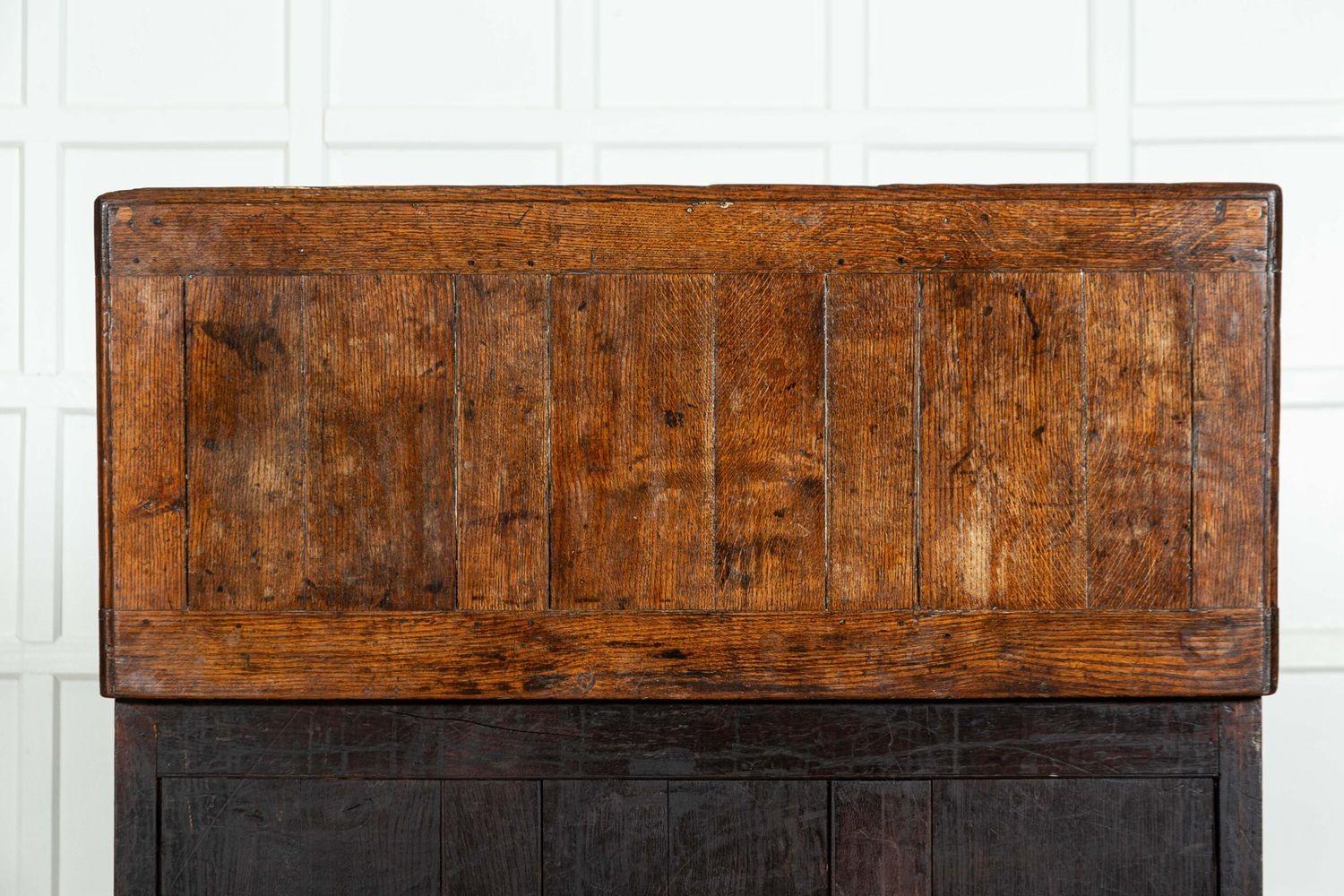 Cassapanca in Oak inglese di Giorgio III in vendita 10