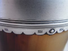 George III English Provincial Horn Drinking Beaker by John Ollivant