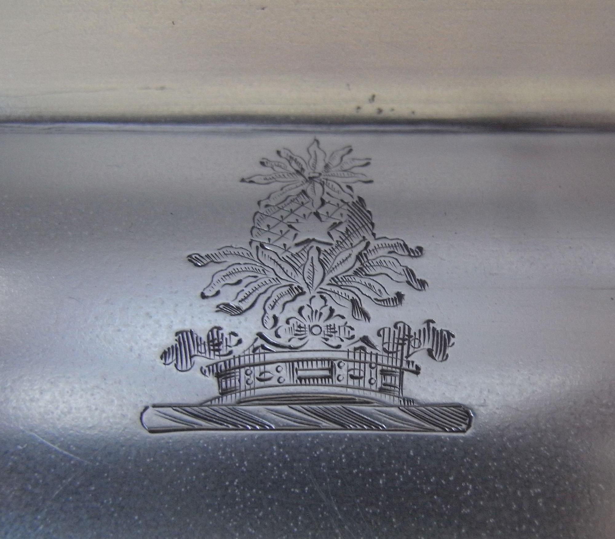 Silver George III Entree Dish Made in London by Benjamin Smith, 1818 For Sale