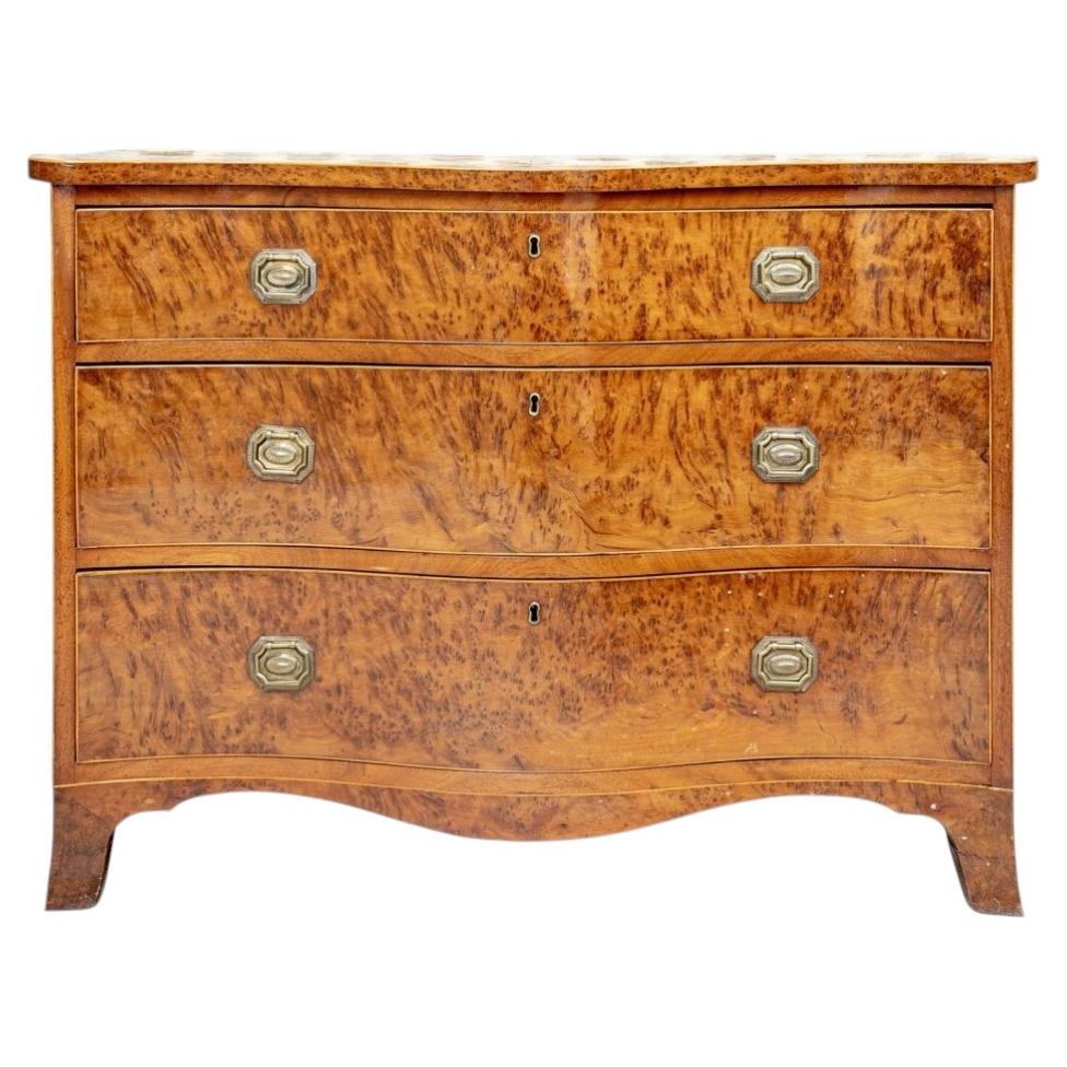 George III Field Maple Chest Of Drawers For Sale