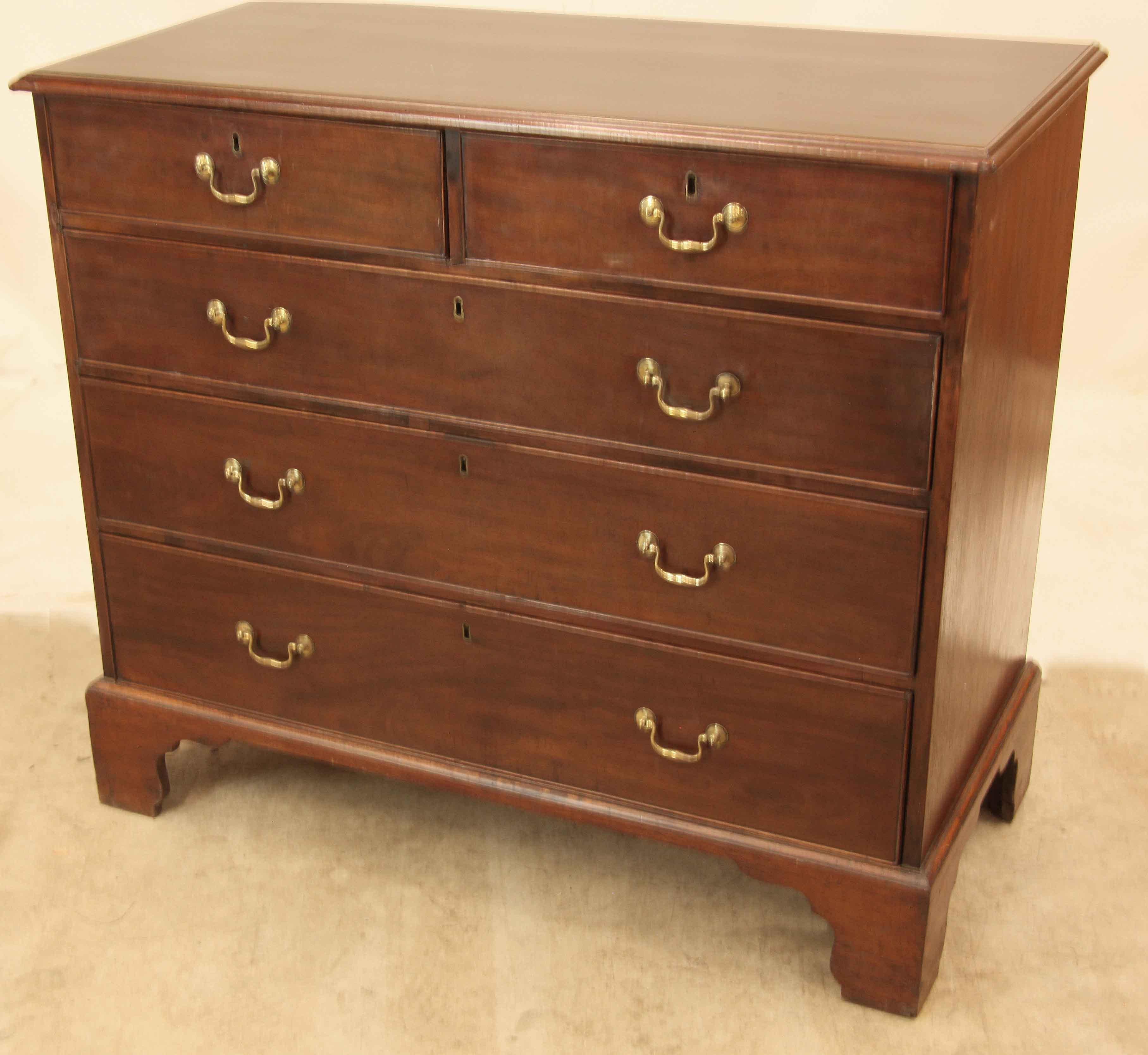 George III Five Drawer Chest For Sale at 1stDibs