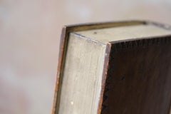 George III  Folk Art Treen Secret Book Box Initials J S Country House Curio
