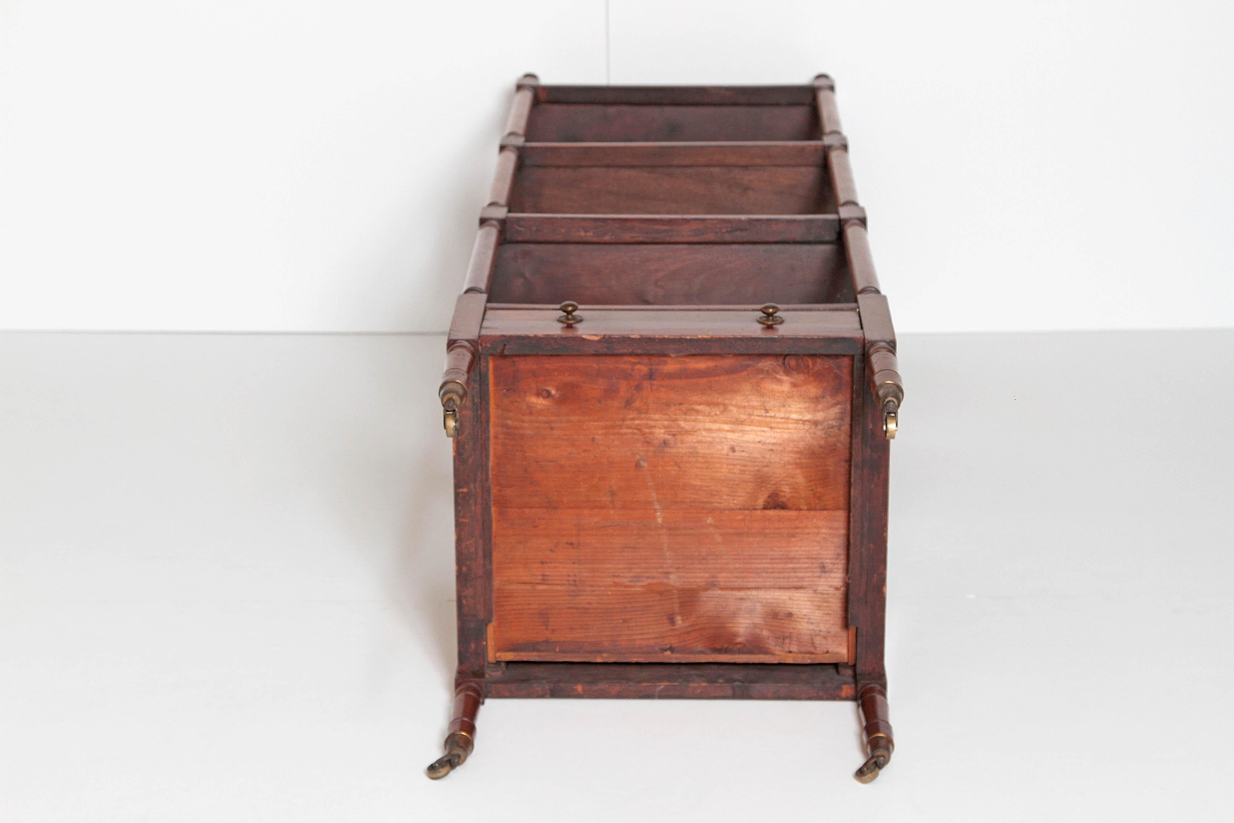 George III Four-Tier Mahogany Whatnot with Drawer 7