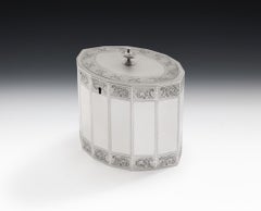 George III Fourteen Sided Tea Caddy Made in London by James Young, 1789