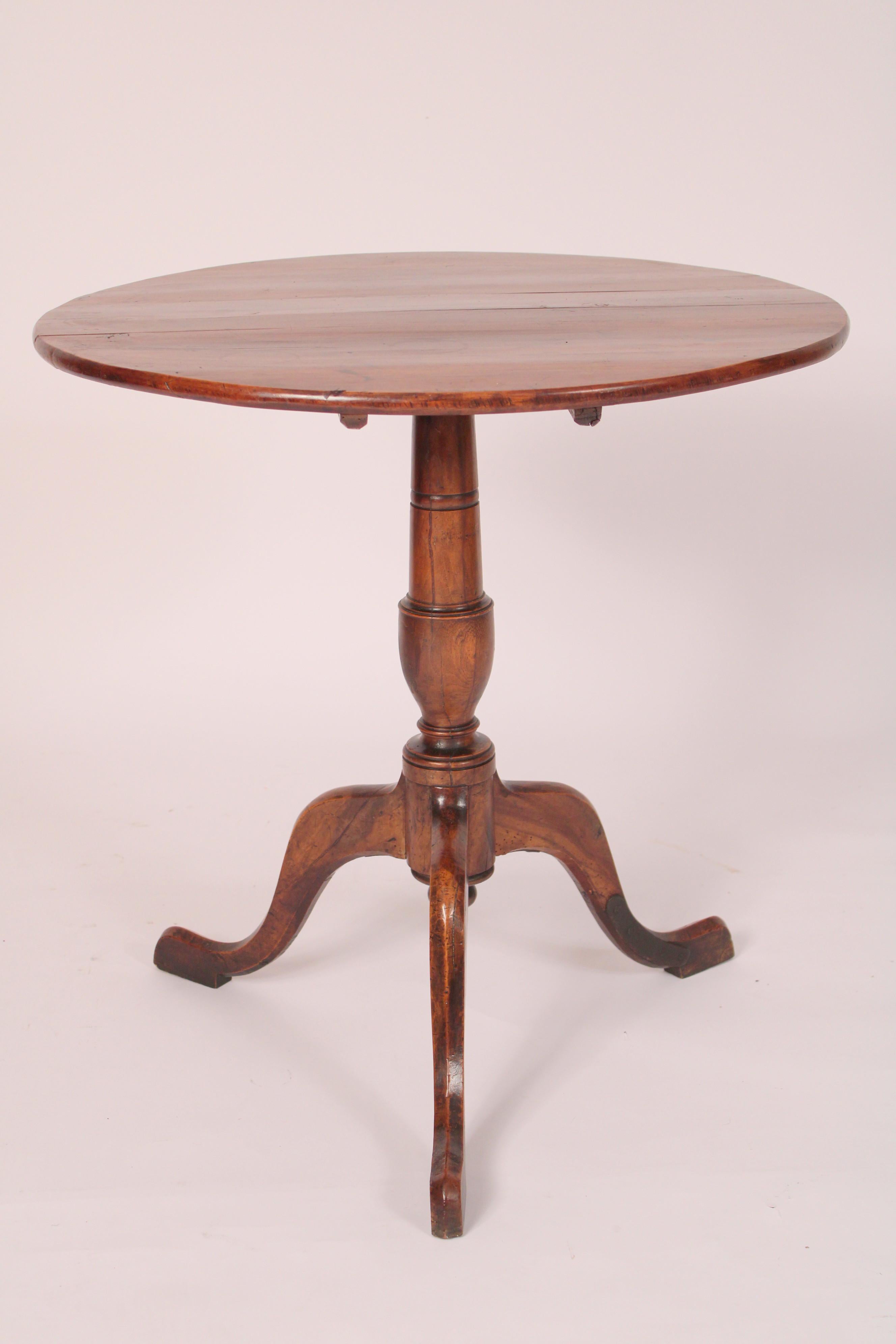 English George III Fruit Wood Tilt Top Table For Sale