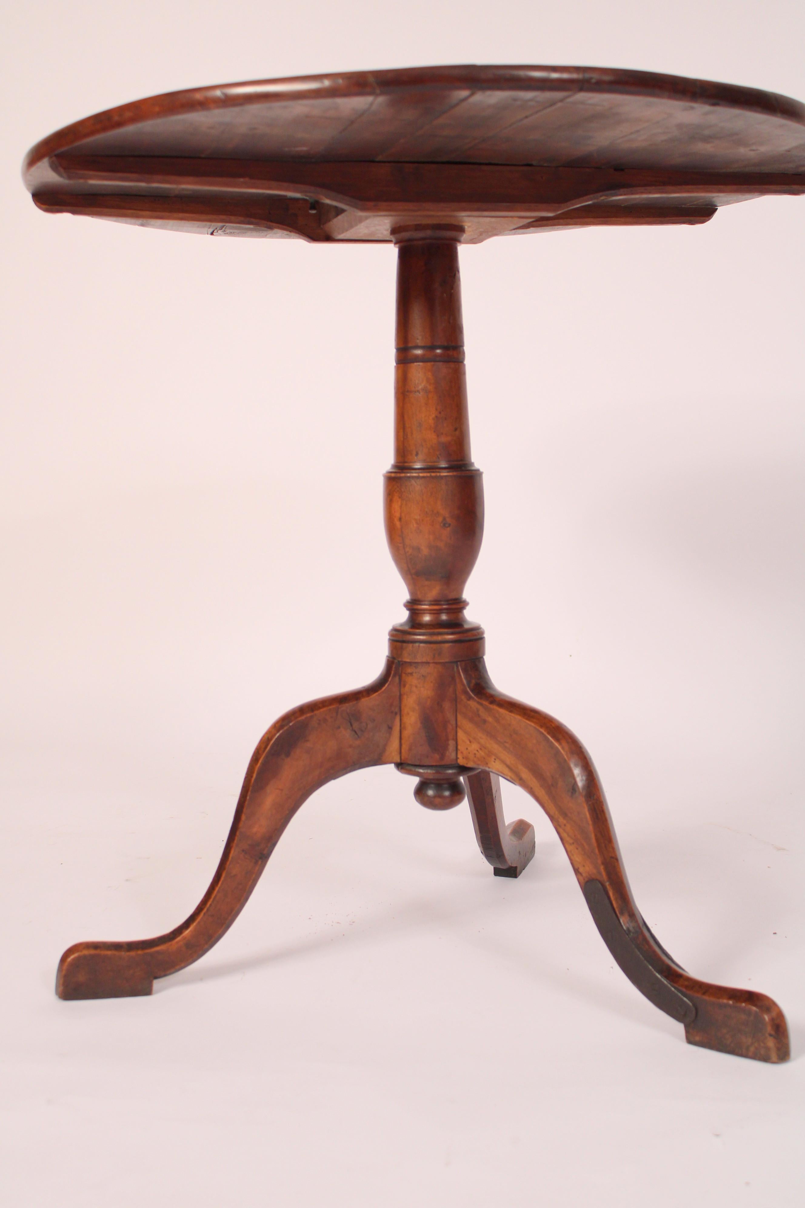 18th Century and Earlier George III Fruit Wood Tilt Top Table For Sale
