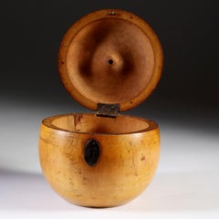 George III Fruitwood Apple Tea Caddy