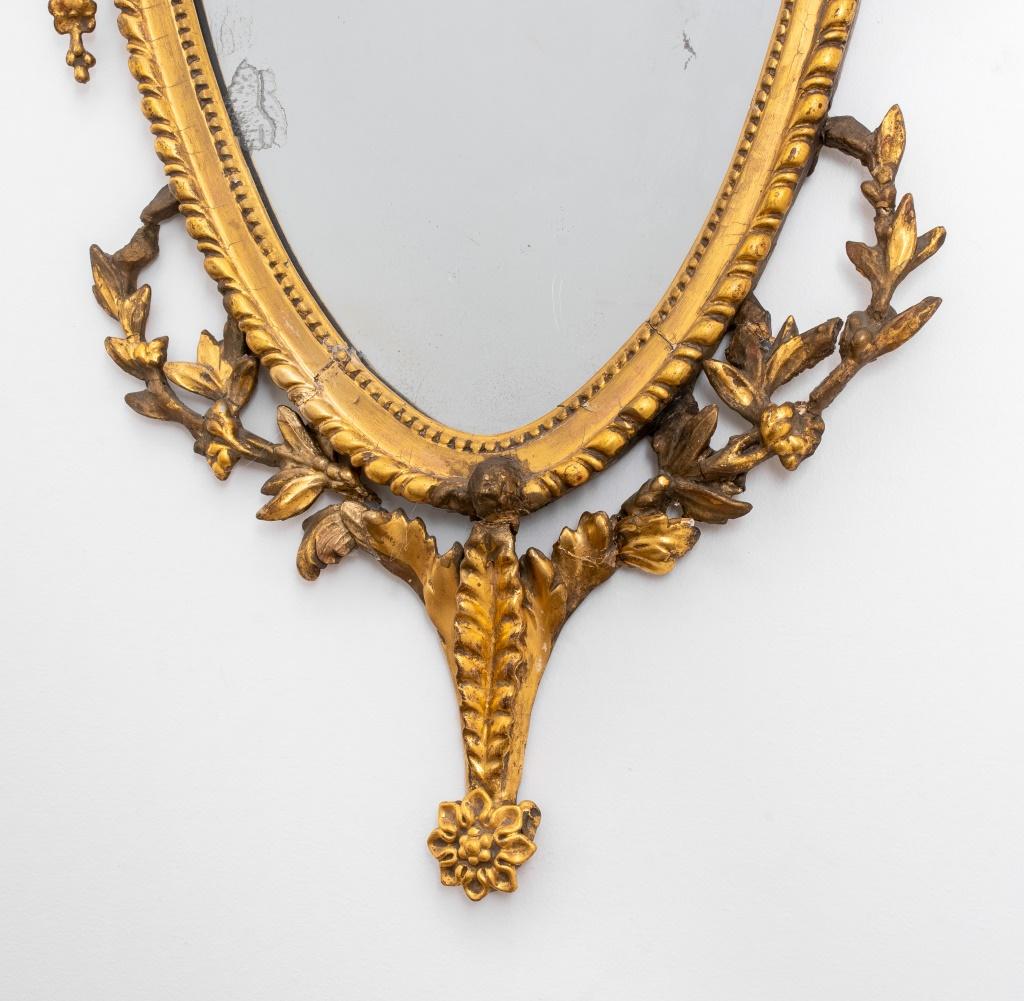 18th Century George III Giltwood Jasperware Mounted Mirror