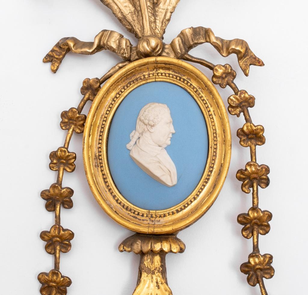 George III Giltwood Jasperware Mounted Mirror 3