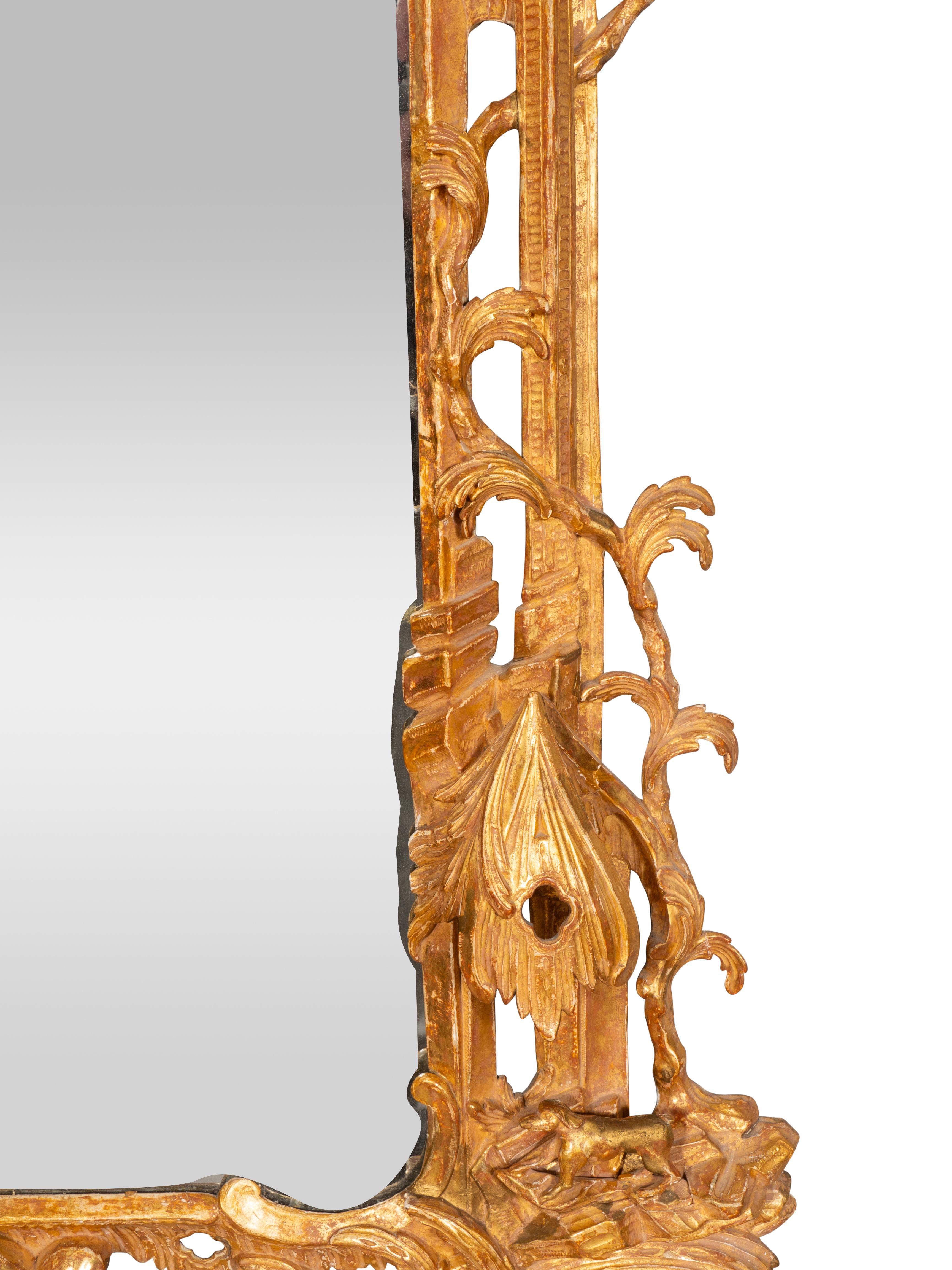 Specchio in legno dorato di Giorgio III in vendita 8