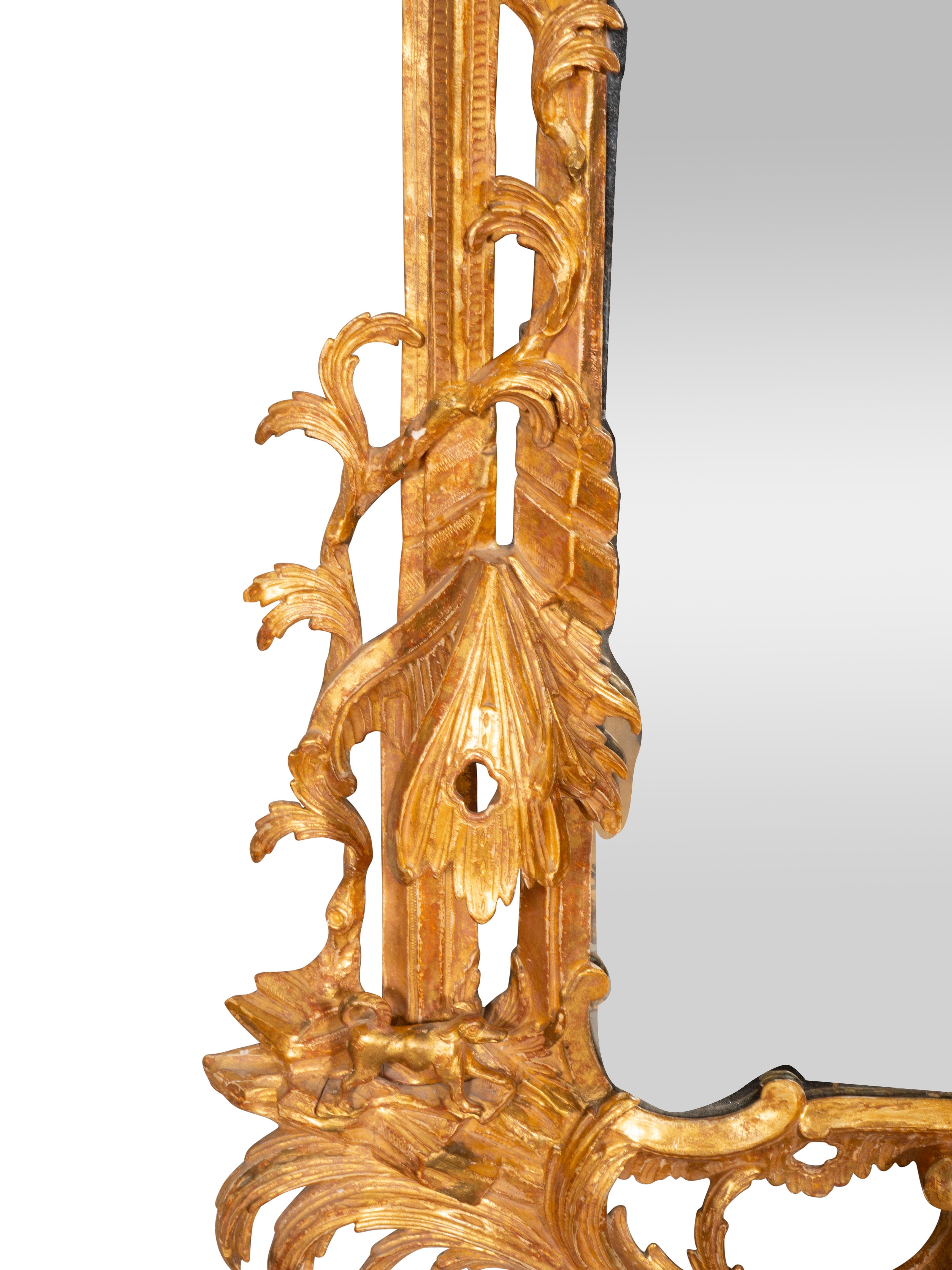 Specchio in legno dorato di Giorgio III in vendita 9