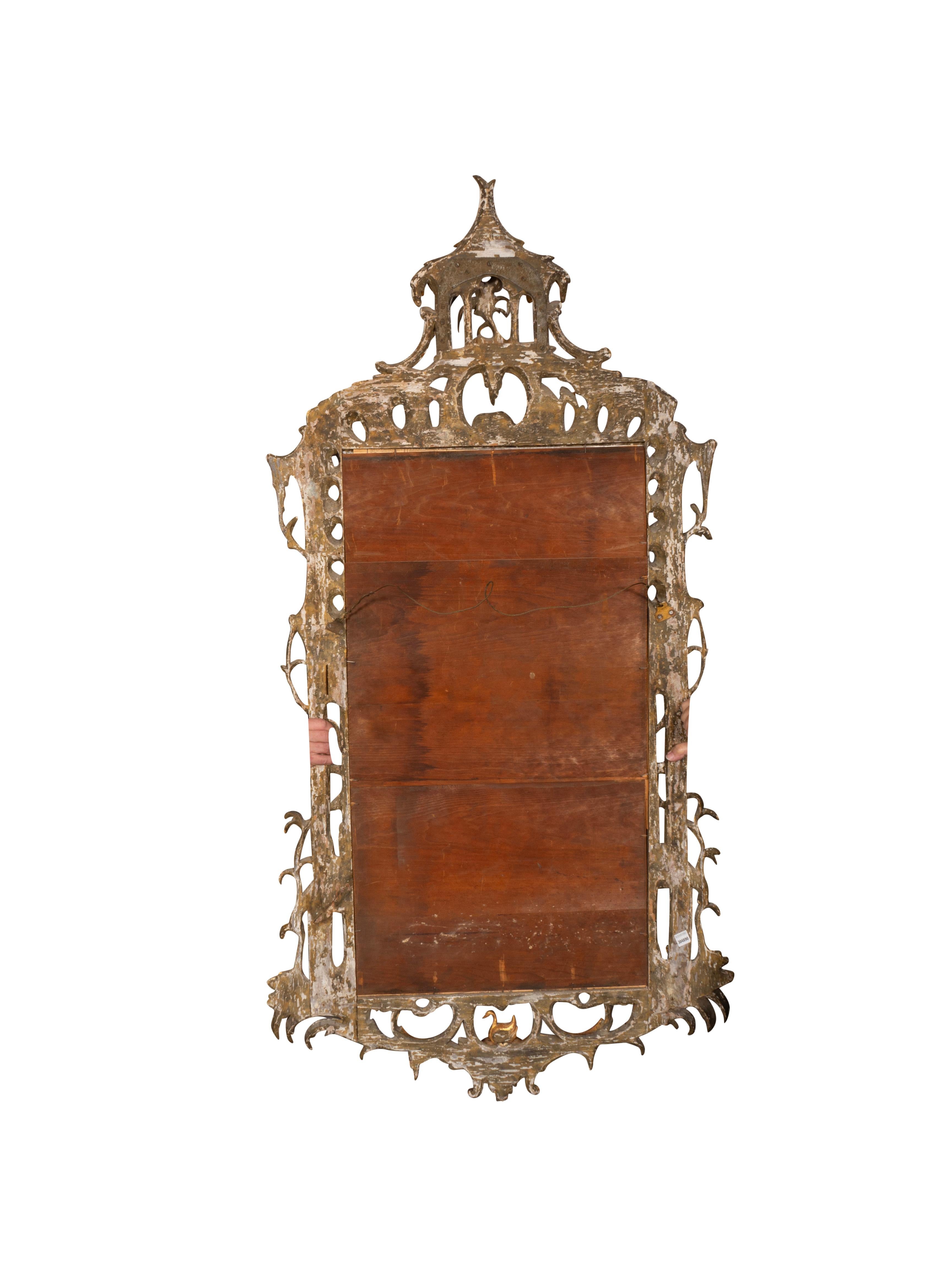 Specchio in legno dorato di Giorgio III in vendita 10