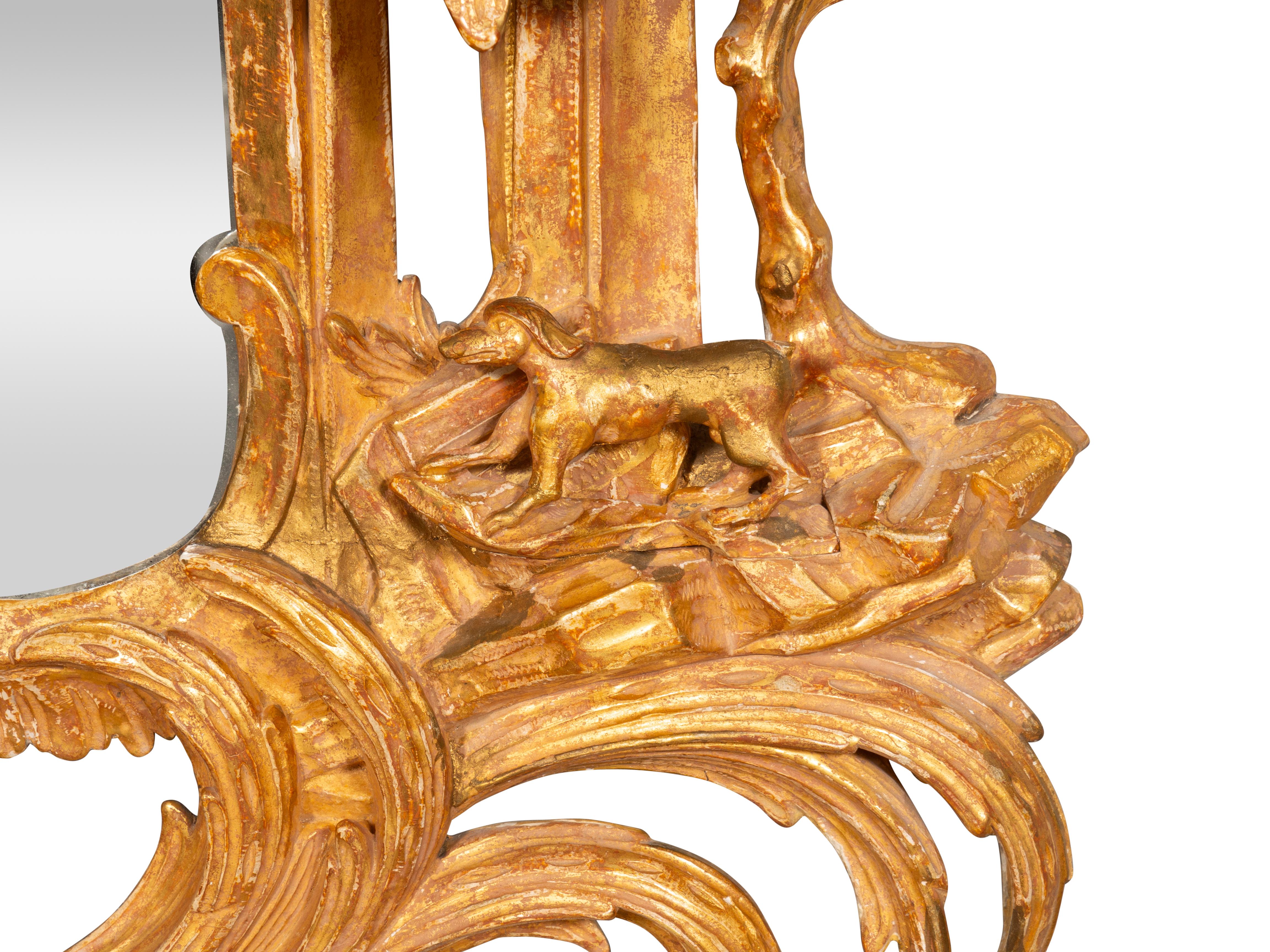Specchio in legno dorato di Giorgio III in vendita 2