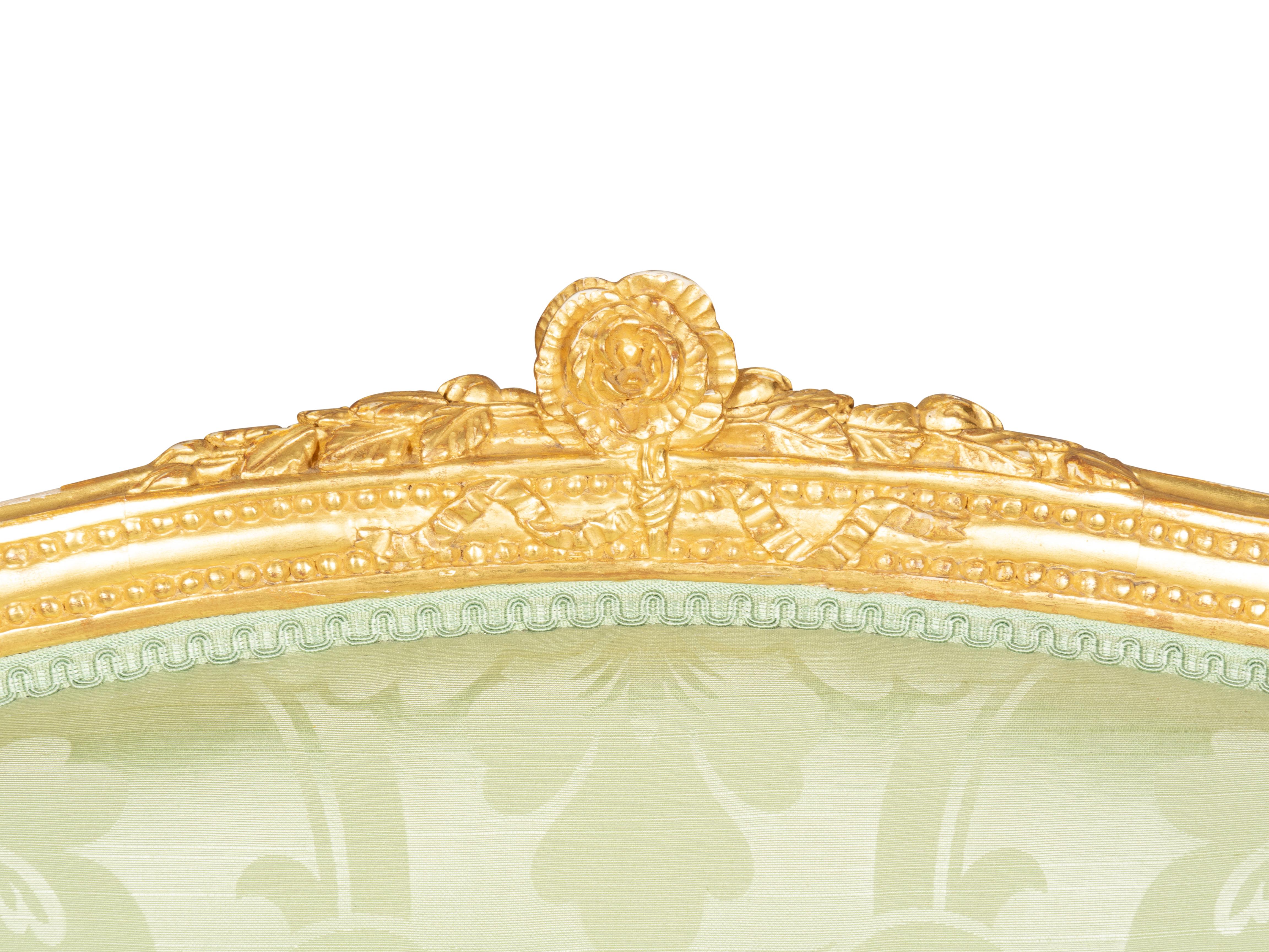 Canapé en bois doré George III en vente 8