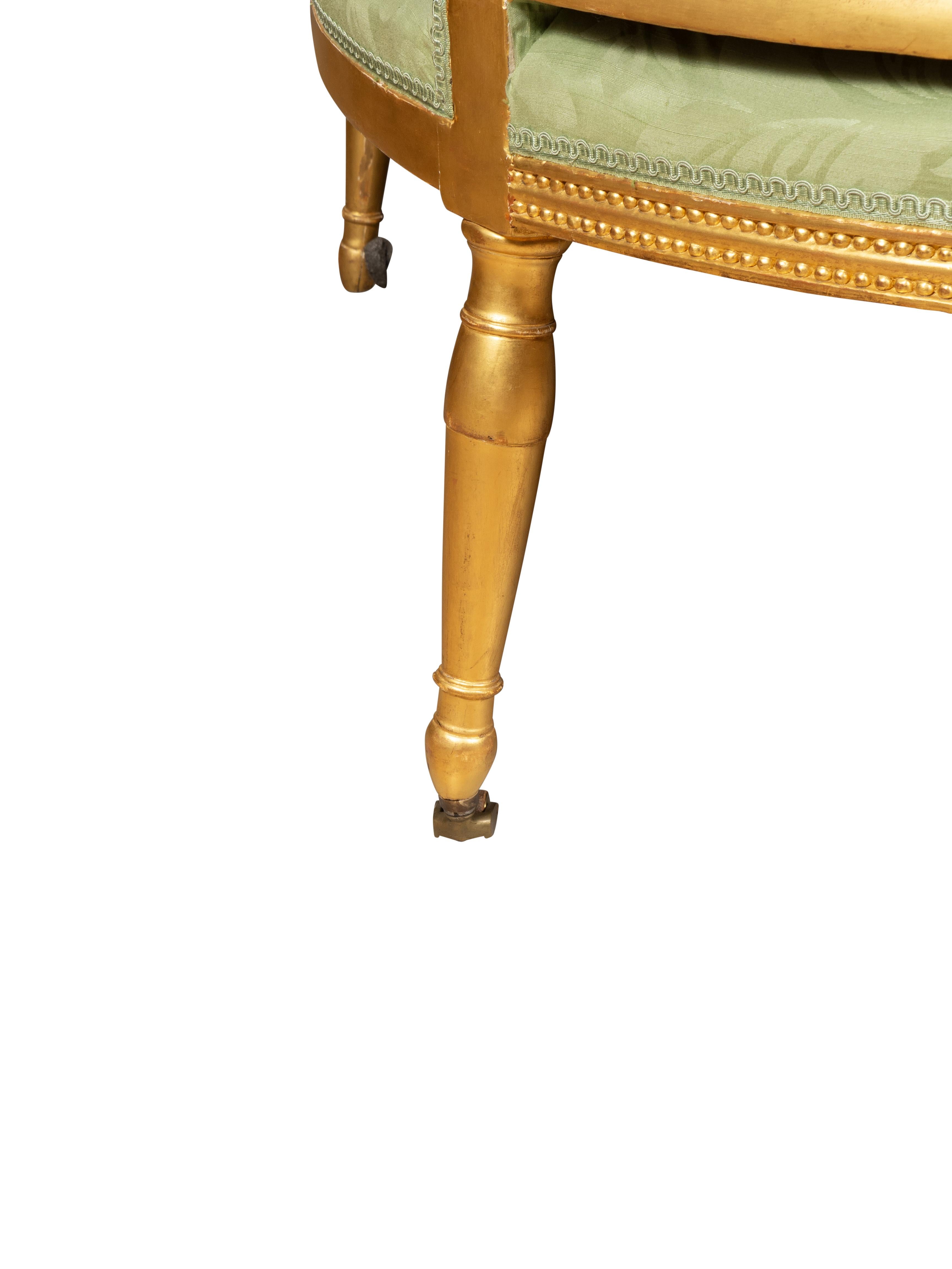 Canapé en bois doré George III en vente 12
