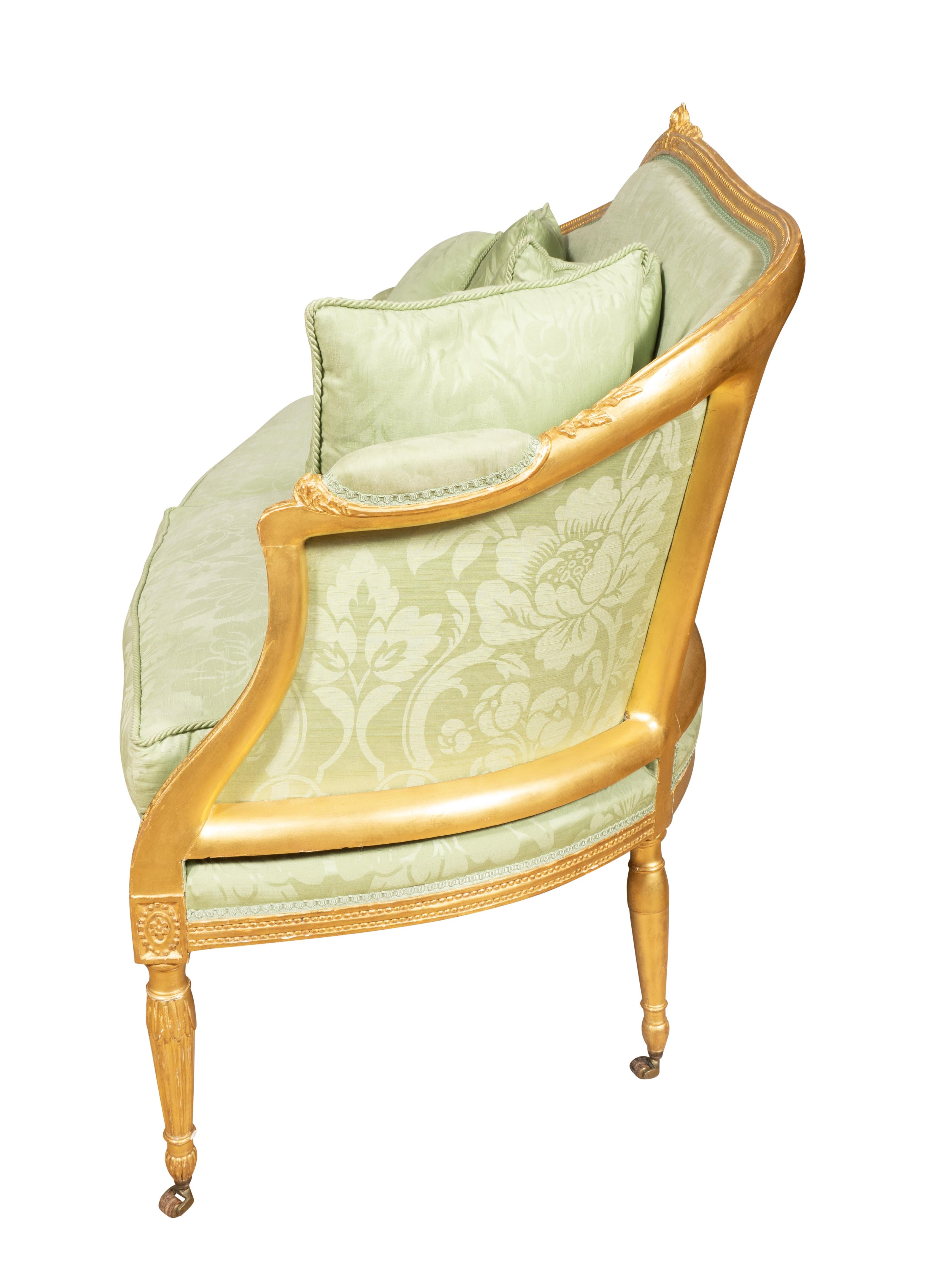 Bois doré Canapé en bois doré George III en vente