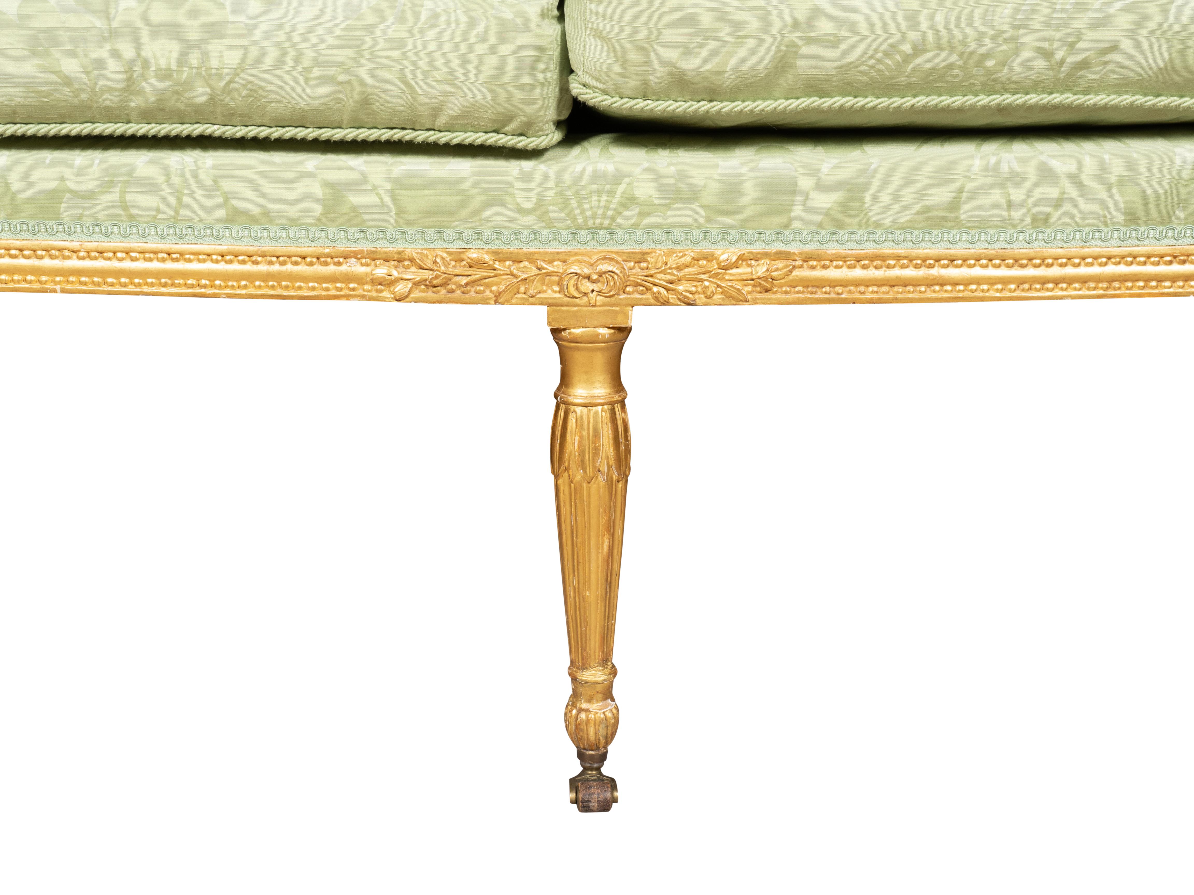 Canapé en bois doré George III en vente 3