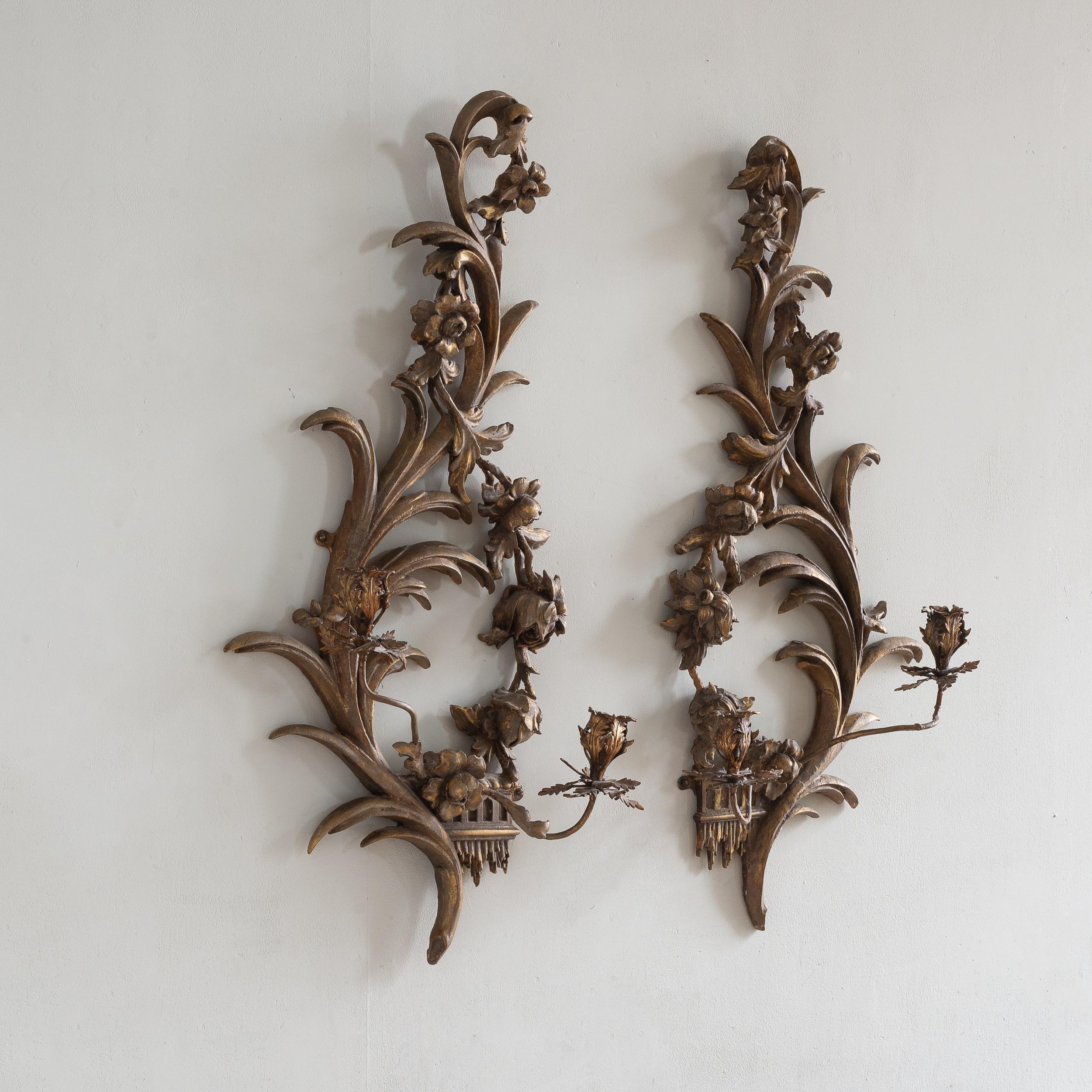 Apliques de madera dorada Jorge III en Bastante bueno estado para la venta en London, GB