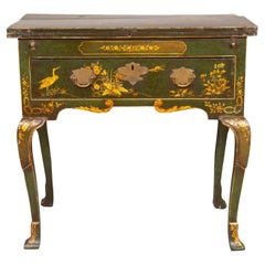Antique George III Green Japanned Table