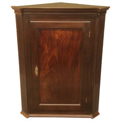 George III Hanging Corner Cupboard
