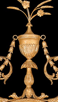 George III. Hepplewhite Ovaler Spiegel