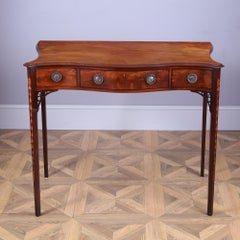 George III Hepplewhite Serpentine Side Table