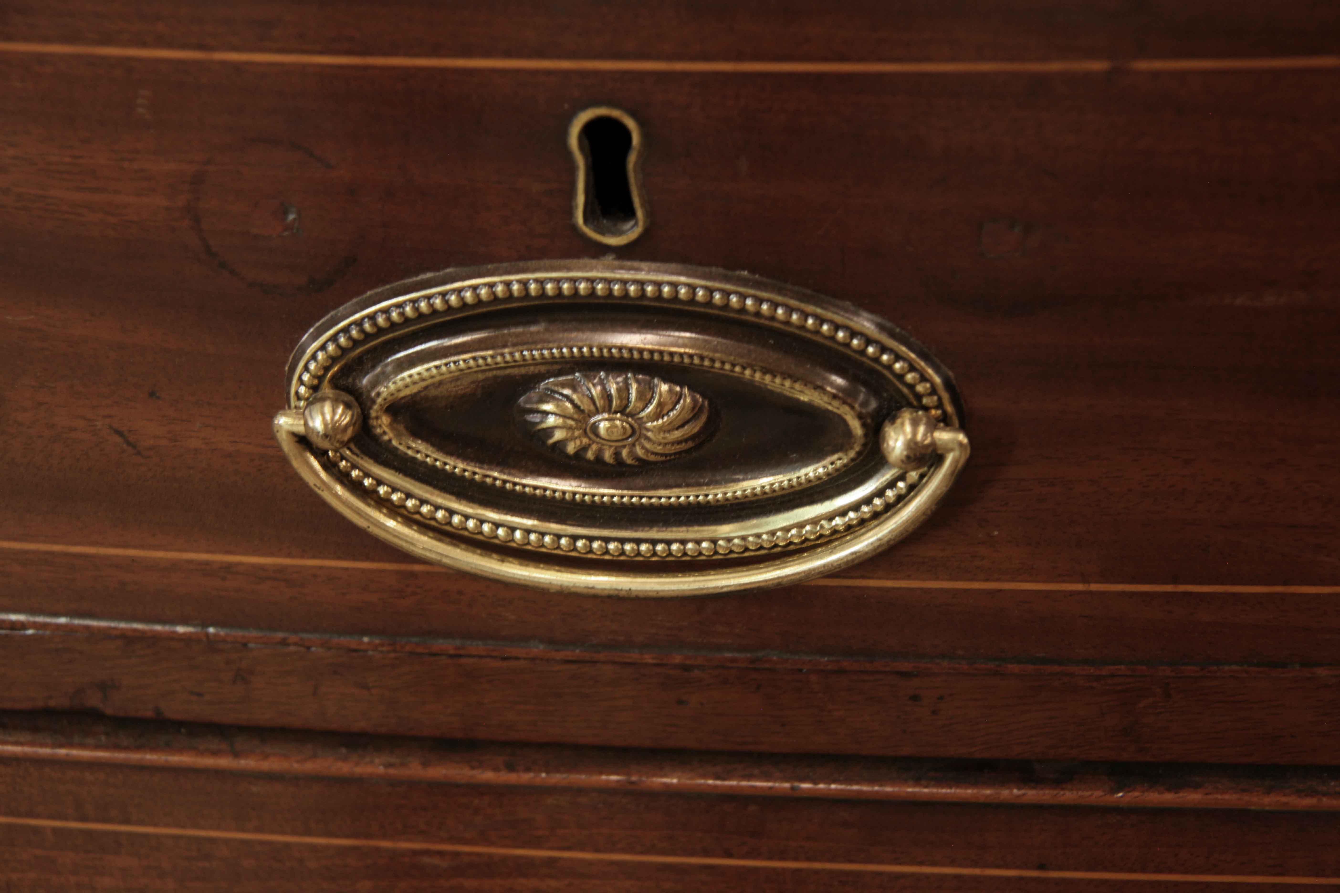 George III Inlaid Bow Front Chest 3