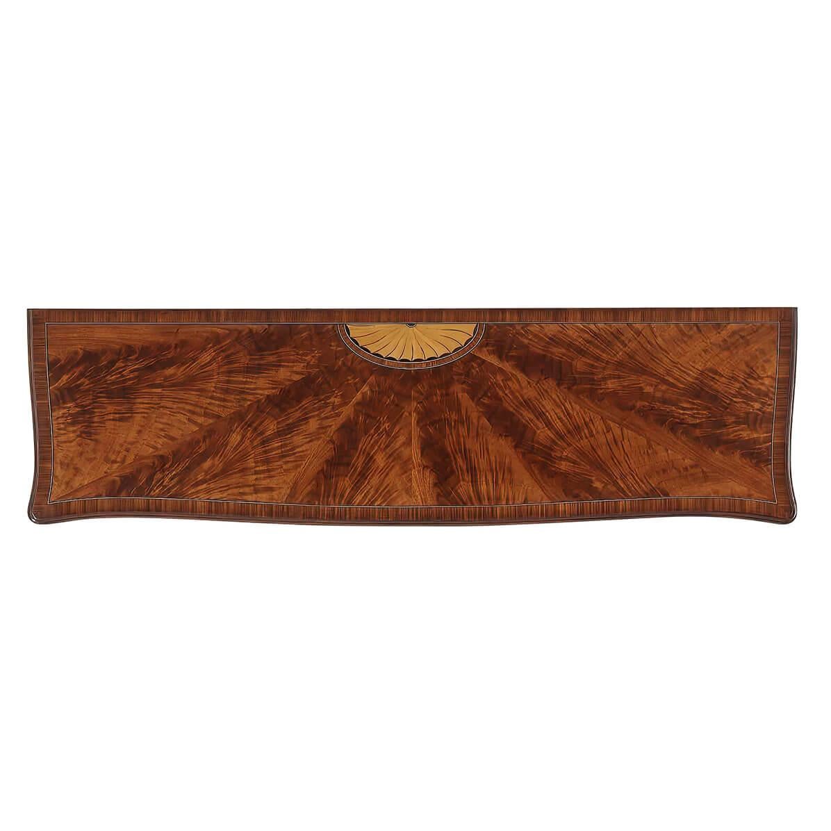 European George III Inlaid Console Table