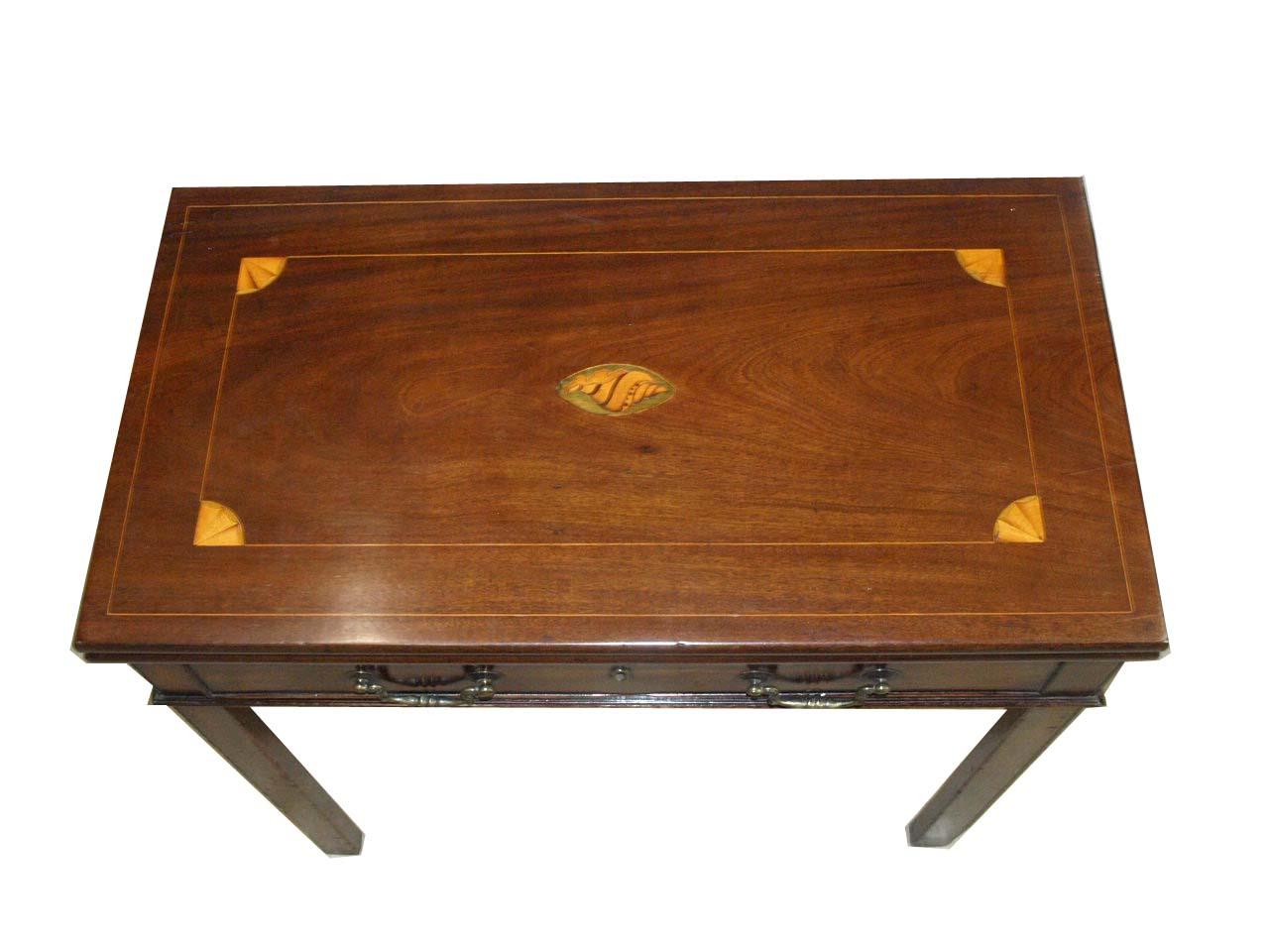 George III.-Spieltisch mit Intarsien im Zustand „Gut“ im Angebot in Wilson, NC