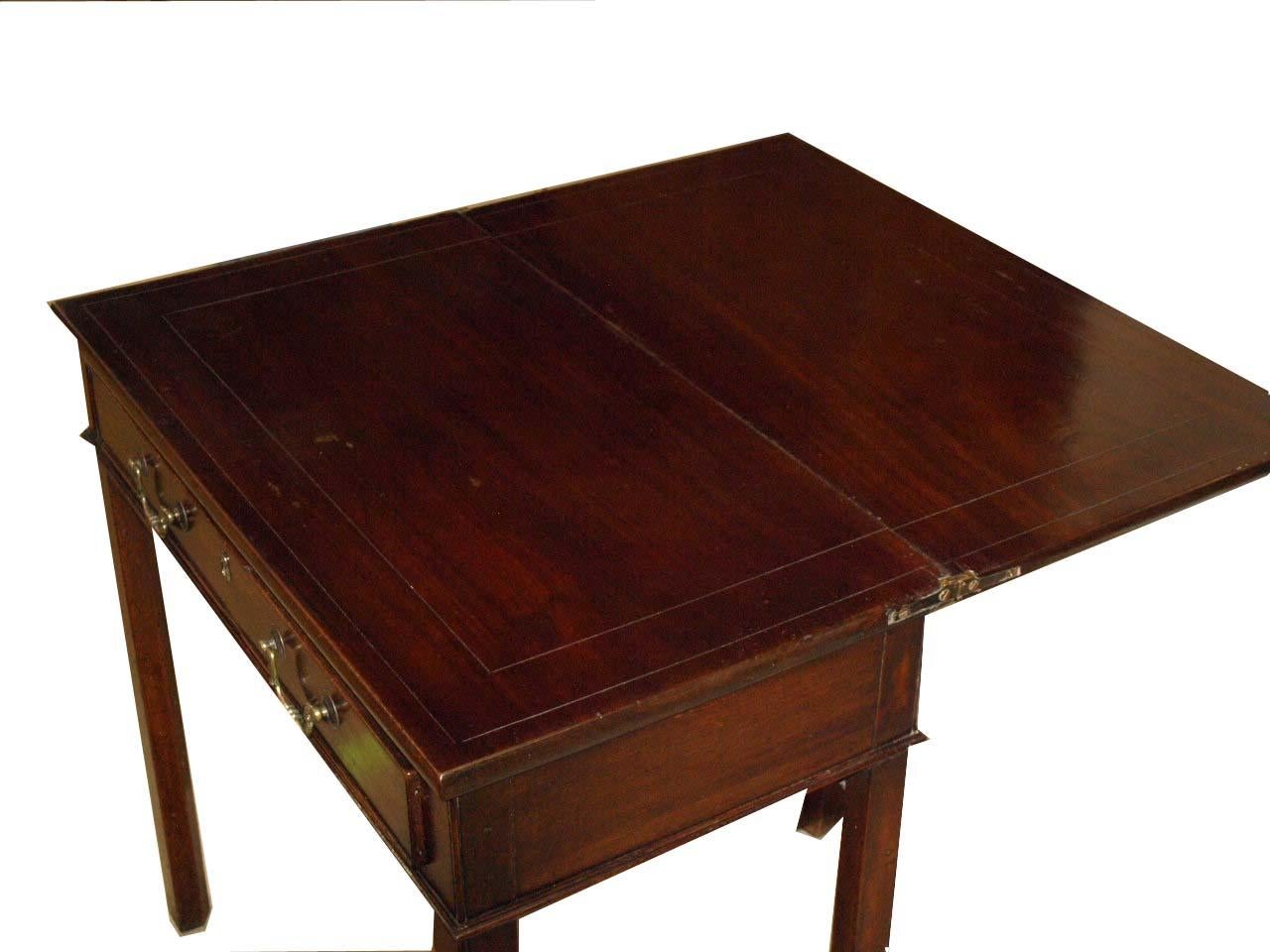 George III Inlaid Game Table For Sale 2