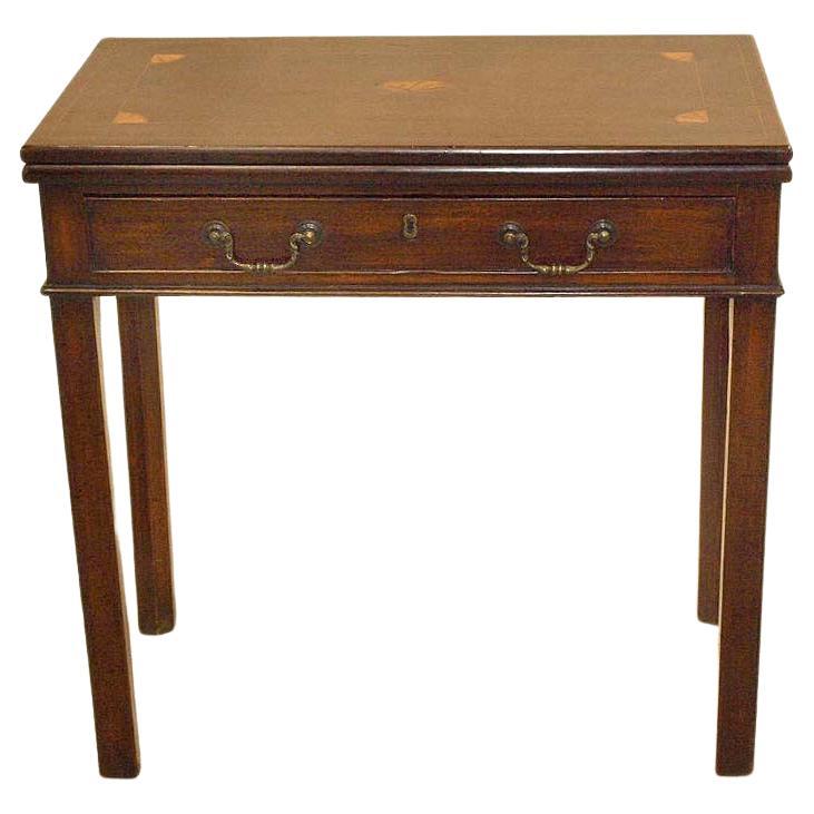 George III Inlaid Game Table For Sale