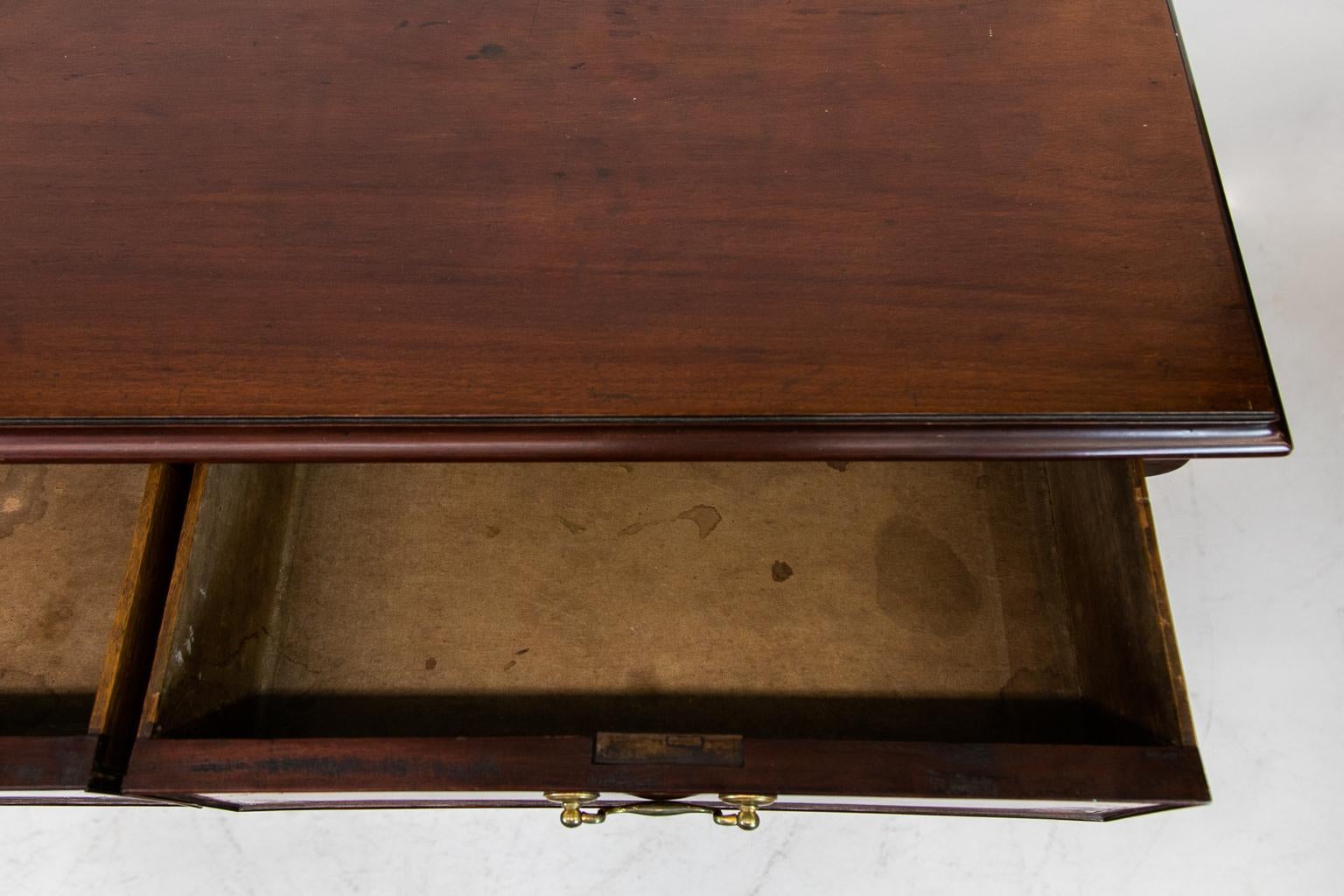 George III Inlaid Mahogany Chest In Good Condition For Sale In Wilson, NC