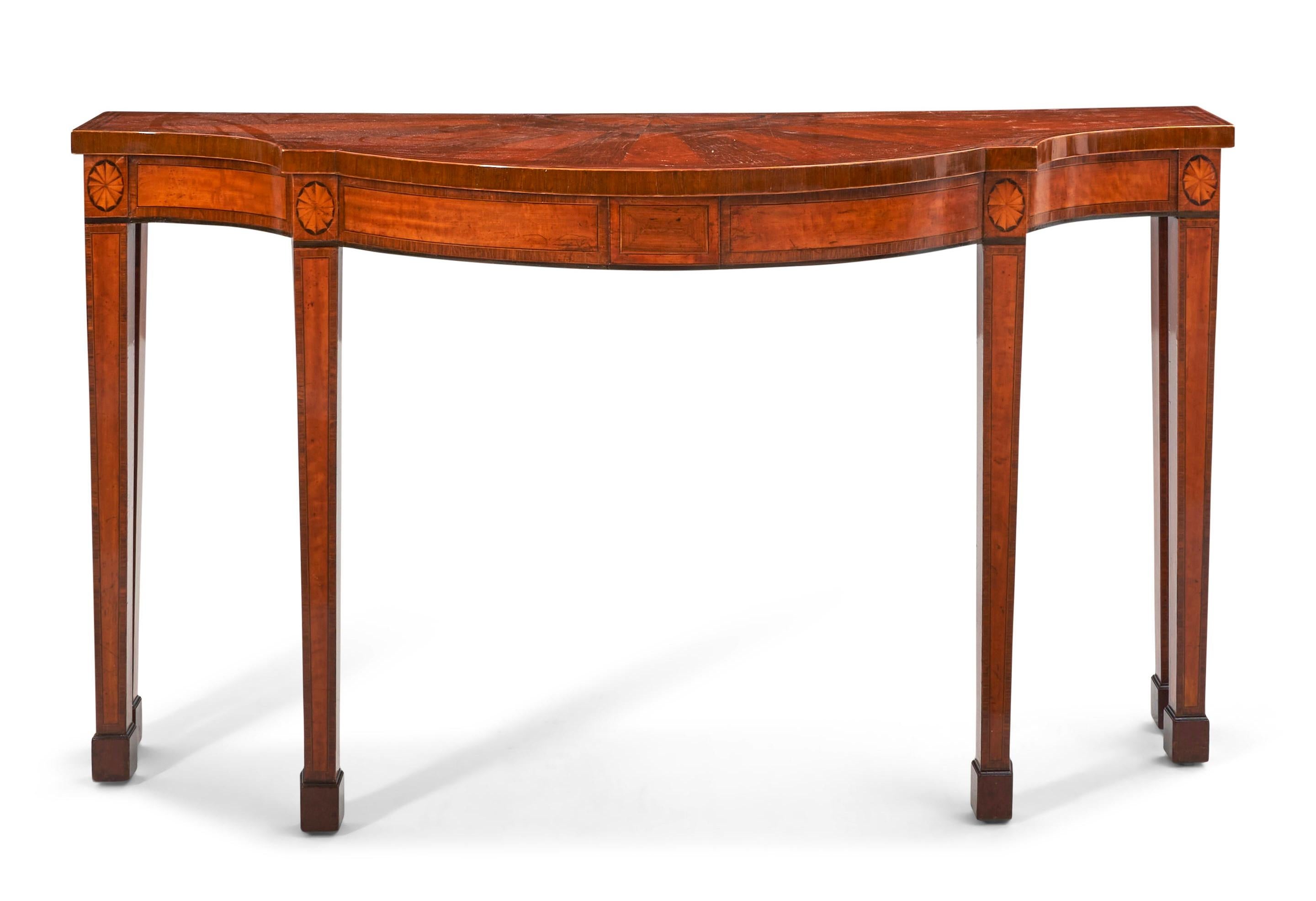 George III Inlaid Mahogany Console / Serving Table For Sale 5