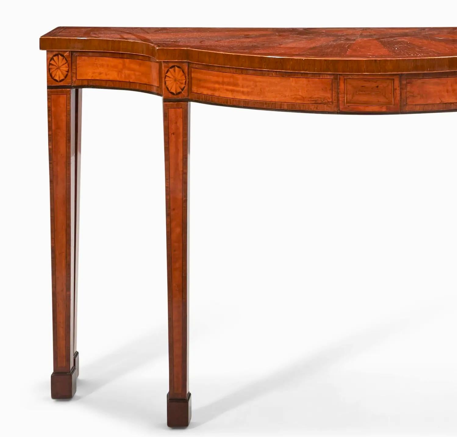 George III Inlaid Mahogany Console / Serving Table For Sale 6