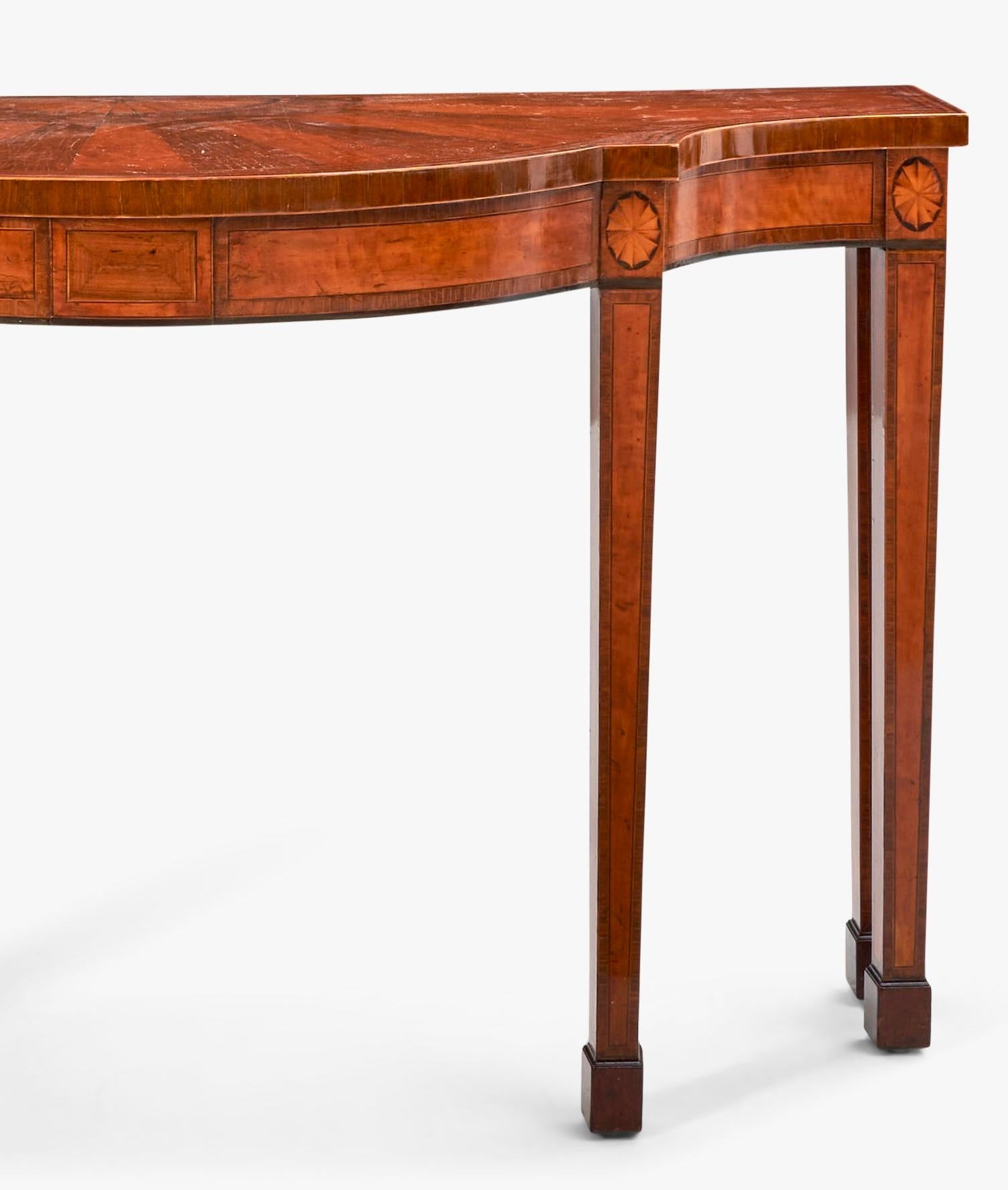 George III Inlaid Mahogany Console / Serving Table For Sale 2
