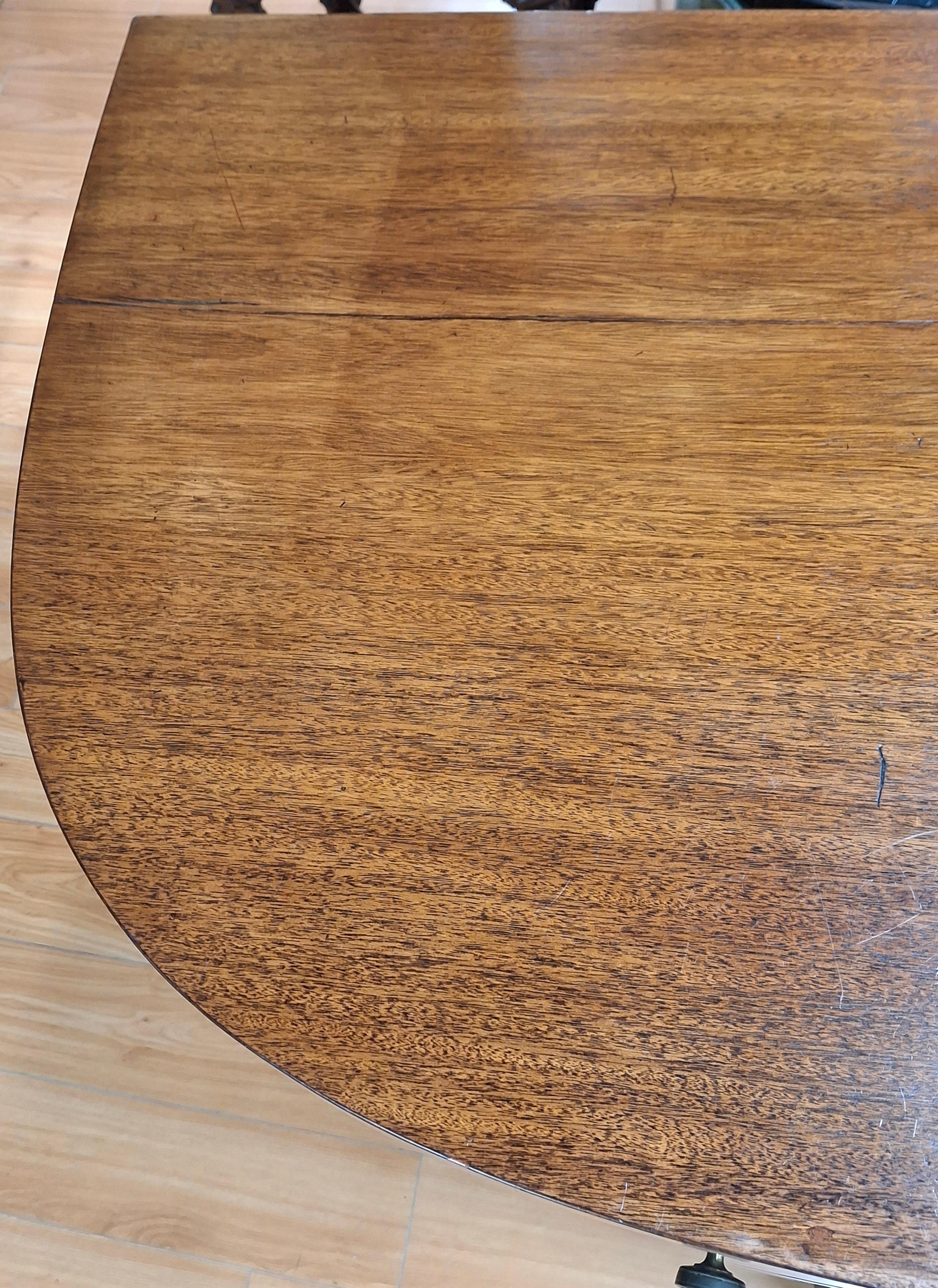Credenza Demi-Lune in mogano intarsiato di Giorgio III in vendita 5