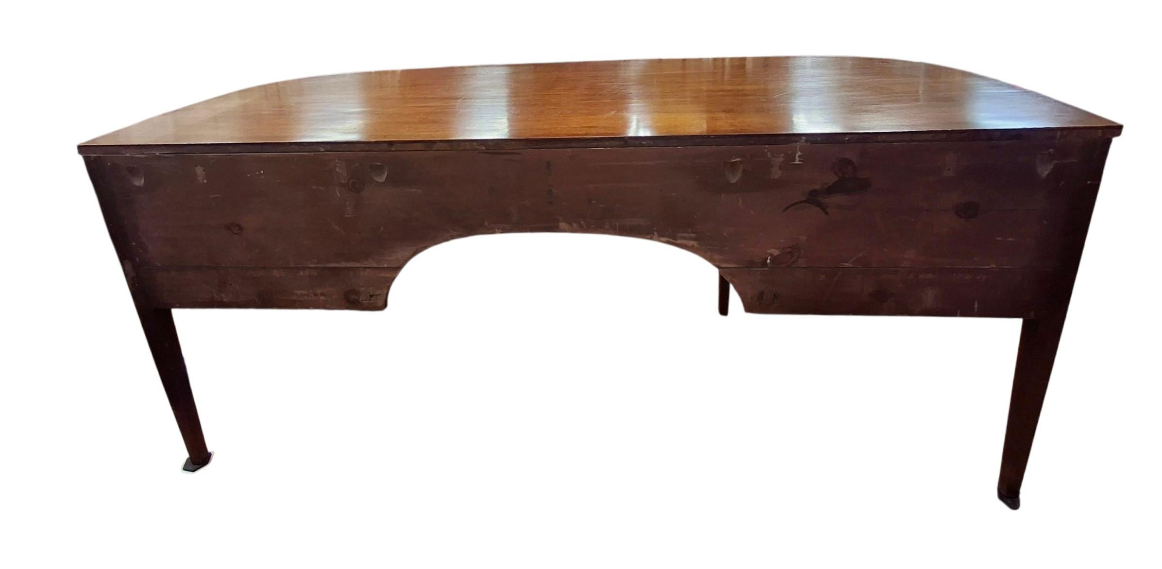 Credenza Demi-Lune in mogano intarsiato di Giorgio III in vendita 11
