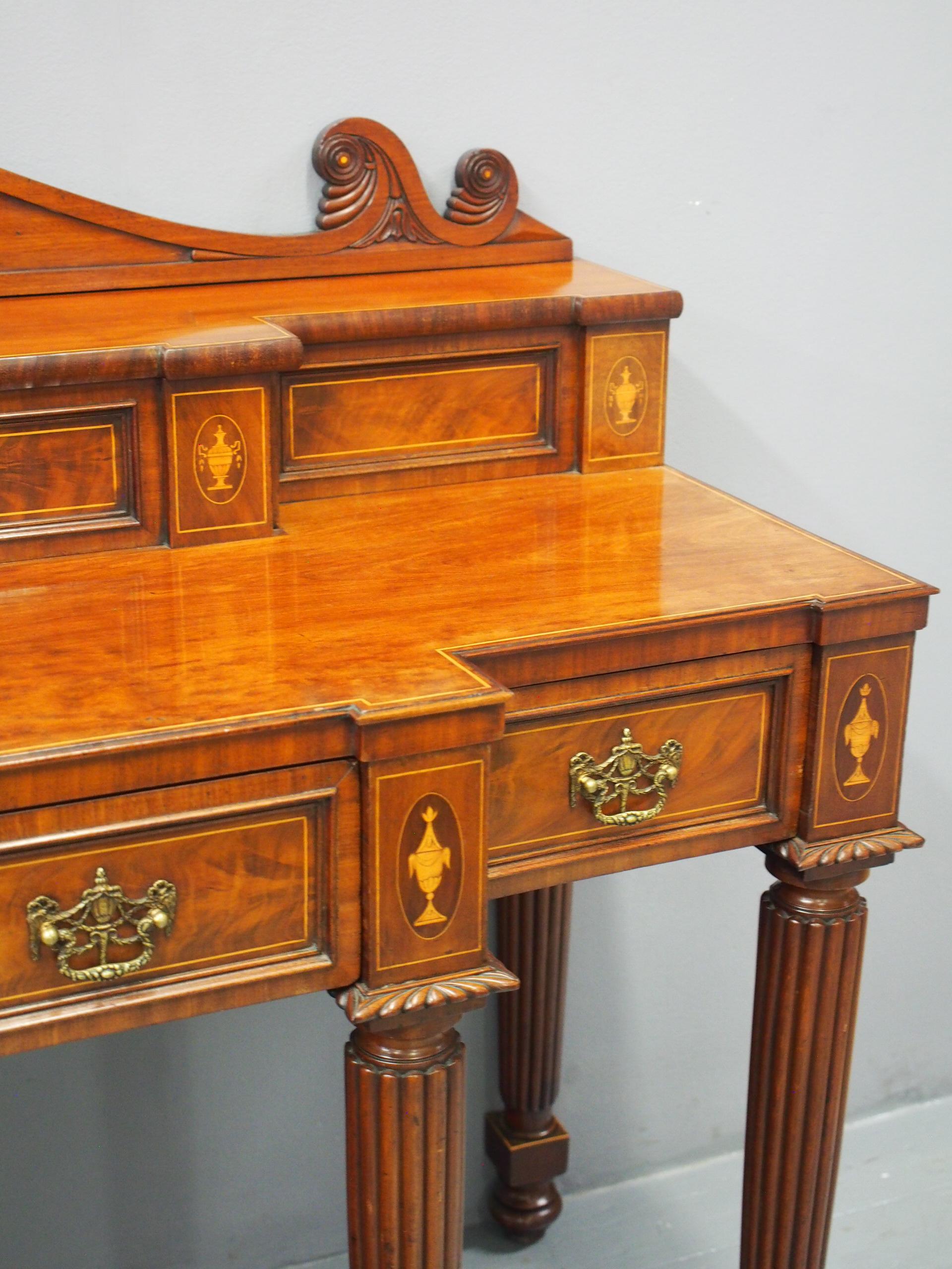 19th Century George III Inlaid Scottish Mahogany Sideboard For Sale