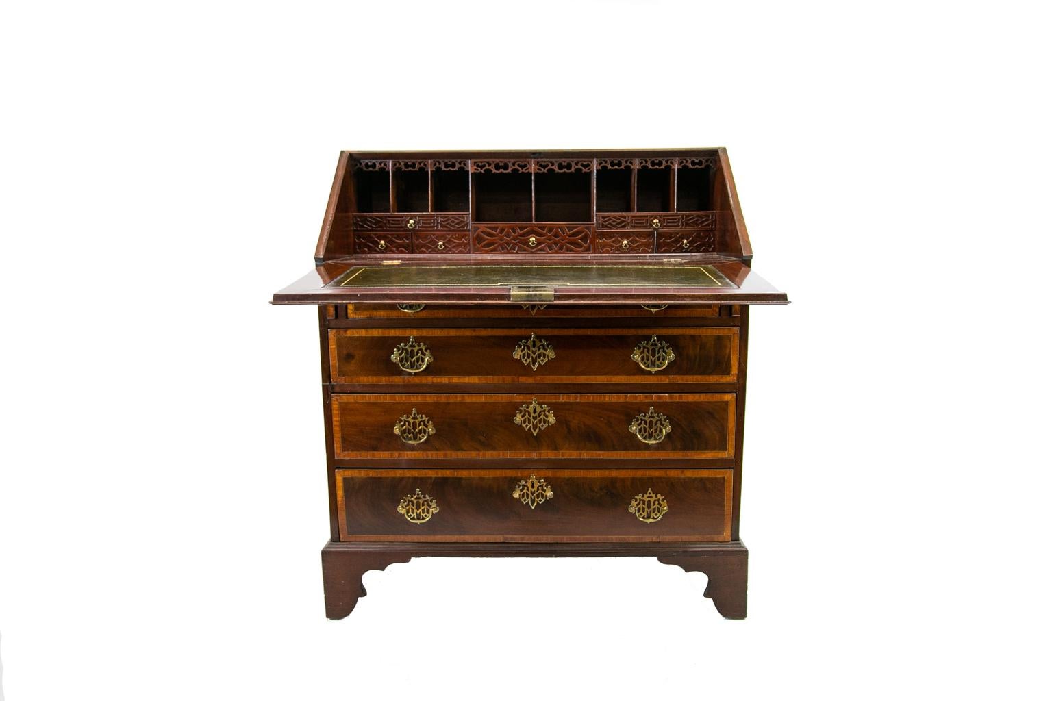 Inlay George III Inlaid Slant Top Desk For Sale