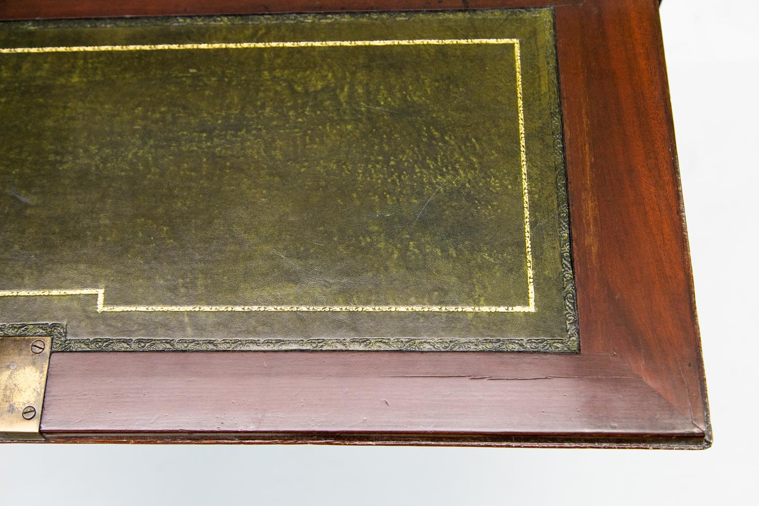 George III Inlaid Slant Top Desk For Sale 1