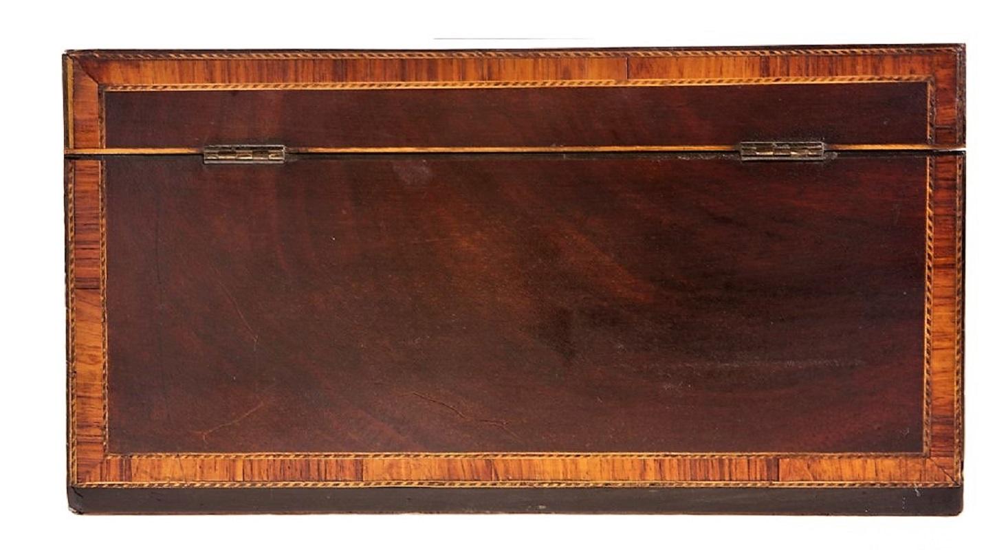 Inlay George III Inlaid Tea Caddy, England, Circa:1800 For Sale